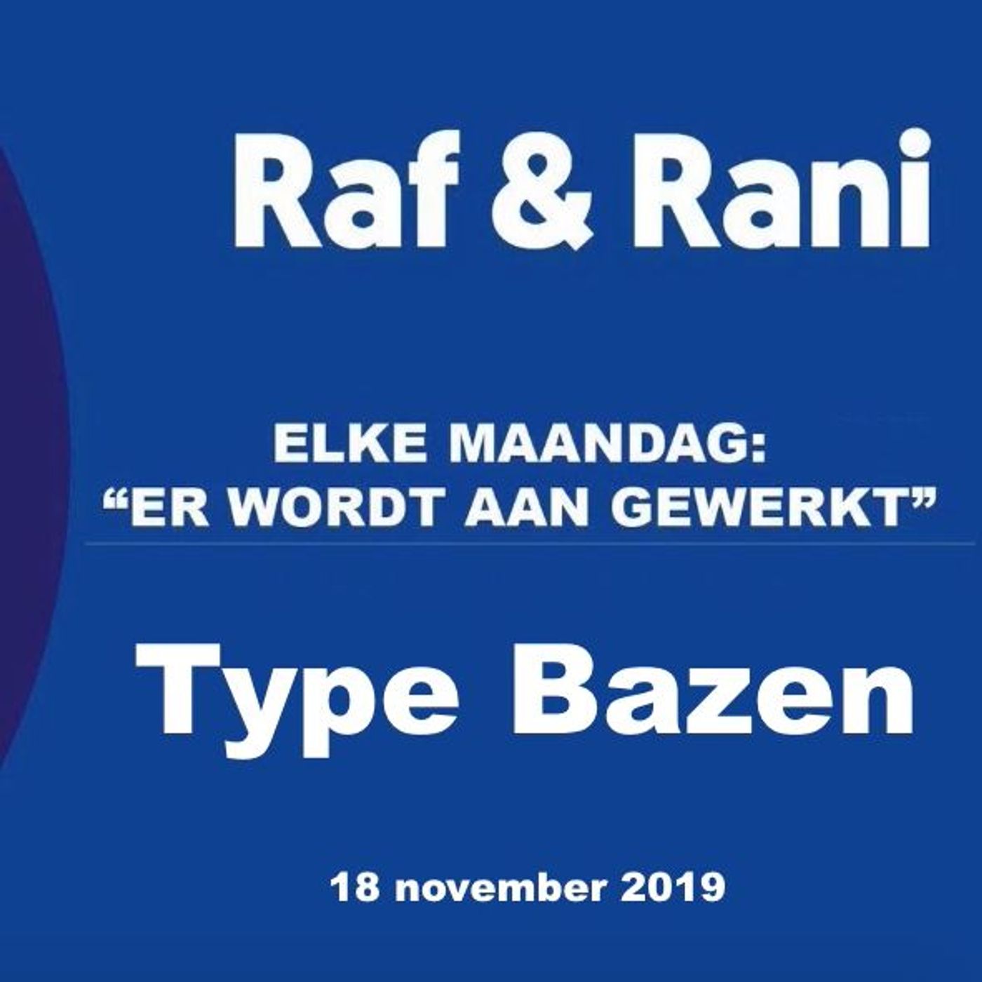 \'Er wordt aan gewerkt\'