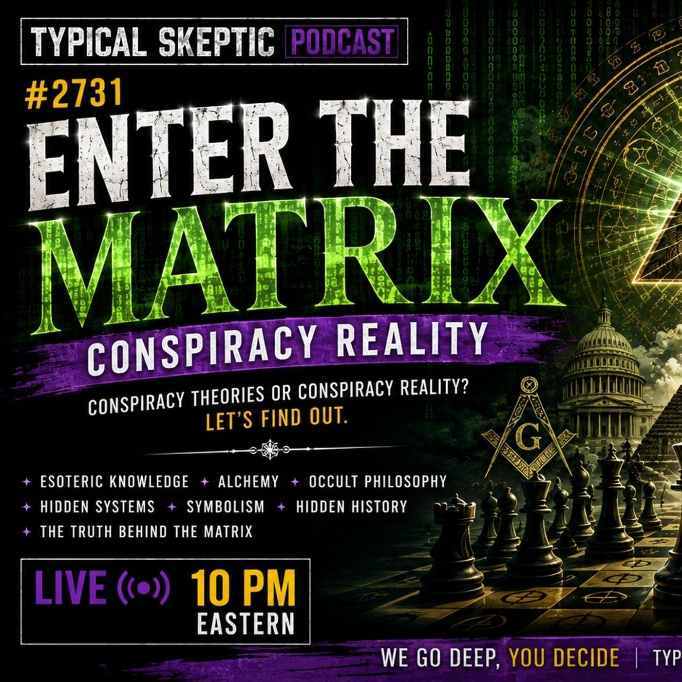 ENTER THE MATRIX: CONSPIRACY REALITY- Ellen King Returns Typical Skeptic Podcast #2731 episode artwork