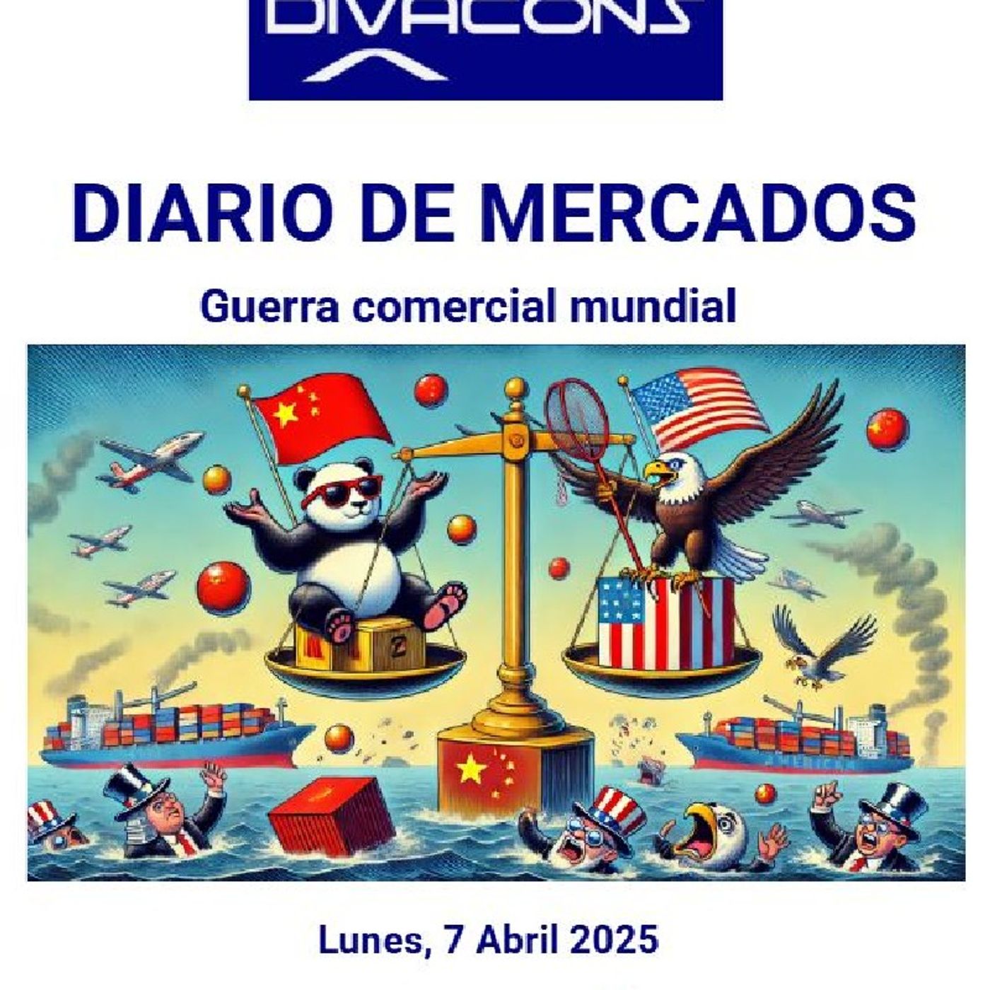 PODCAST en abierto DIARIO DE MERCADOS Lunes 7 Abril 2025 episode artwork