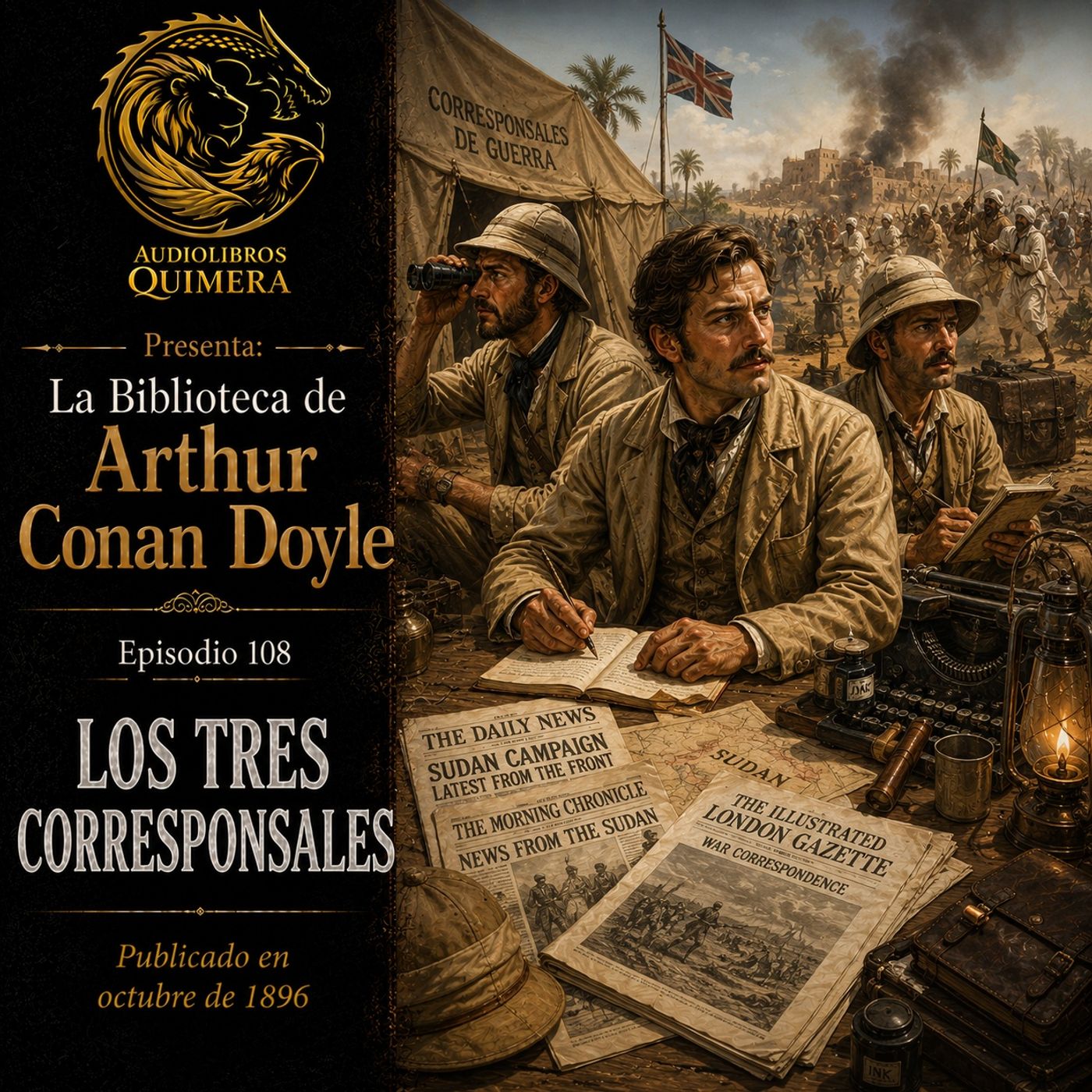 Portada de Audiolibros Quimera - Biblioteca de Arthur Conan Doyle