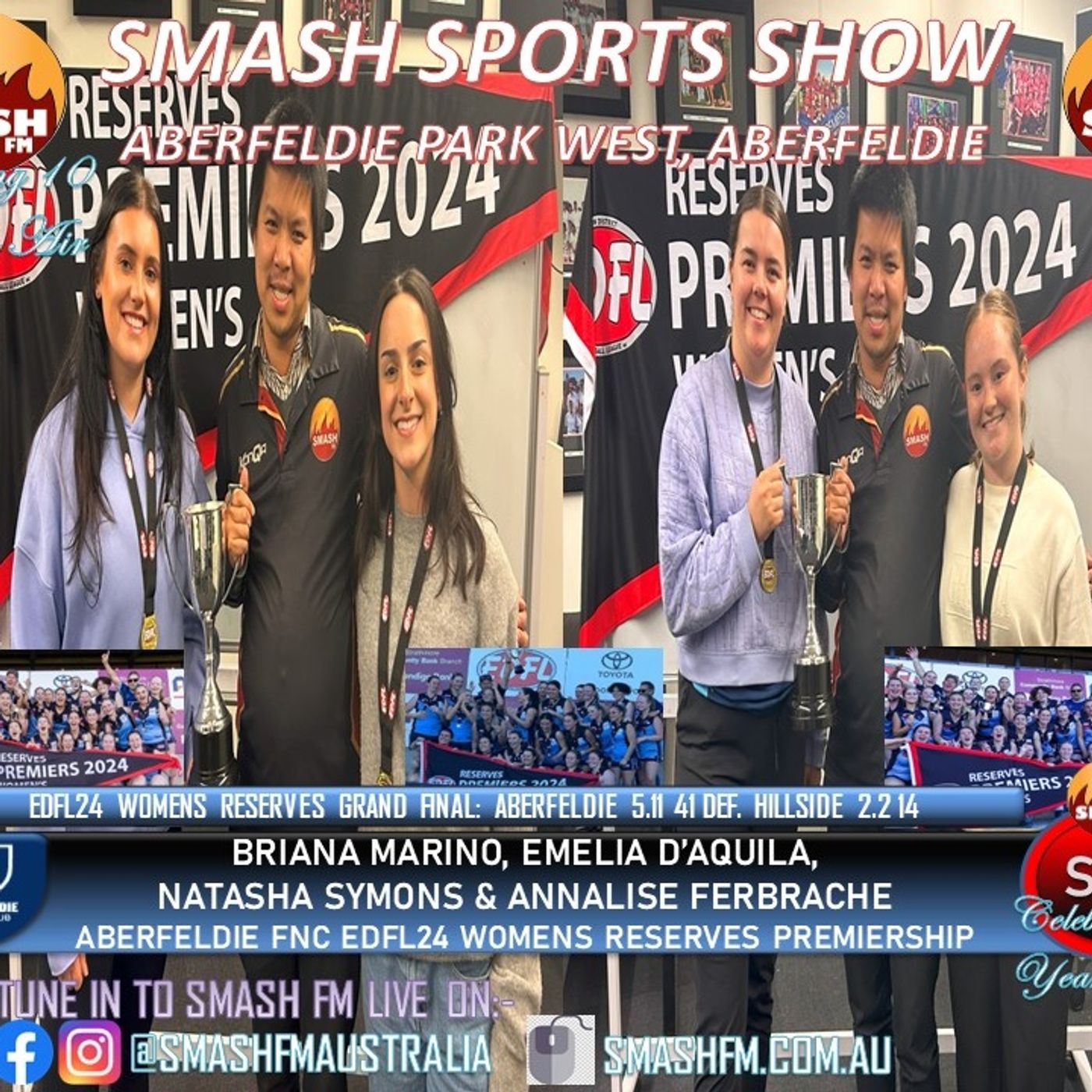 SSS10THYR: Aberfeldie FC EDFL24 Women's Reserves Premiership Interviews 050924