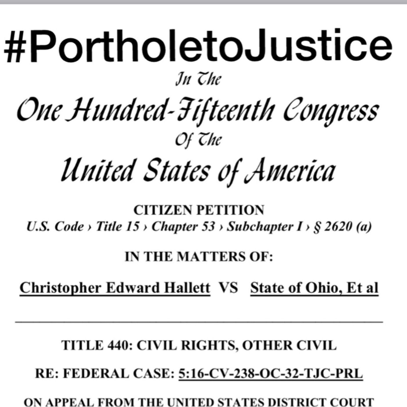 Citizen Petition to Congress to end the BAR With Guest Chris Hallett episode artwork