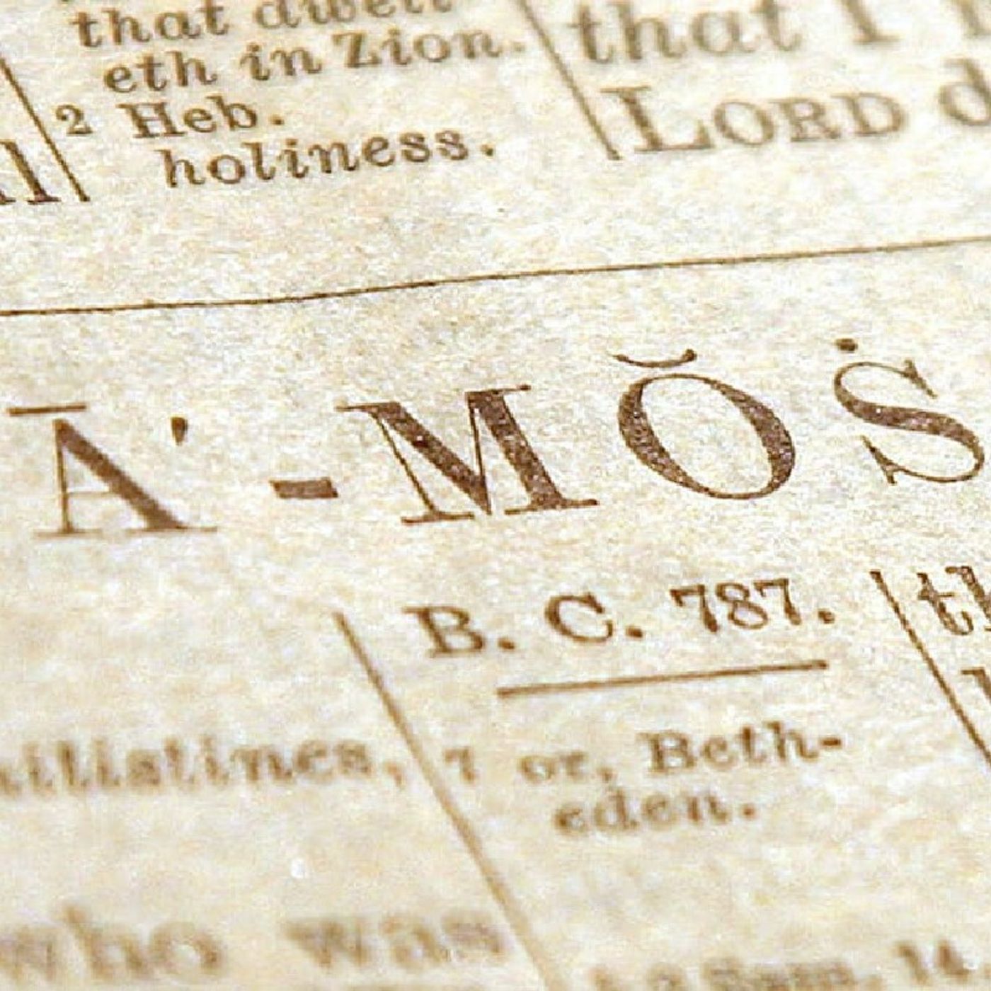 Amos: Biblical Name and Meaning