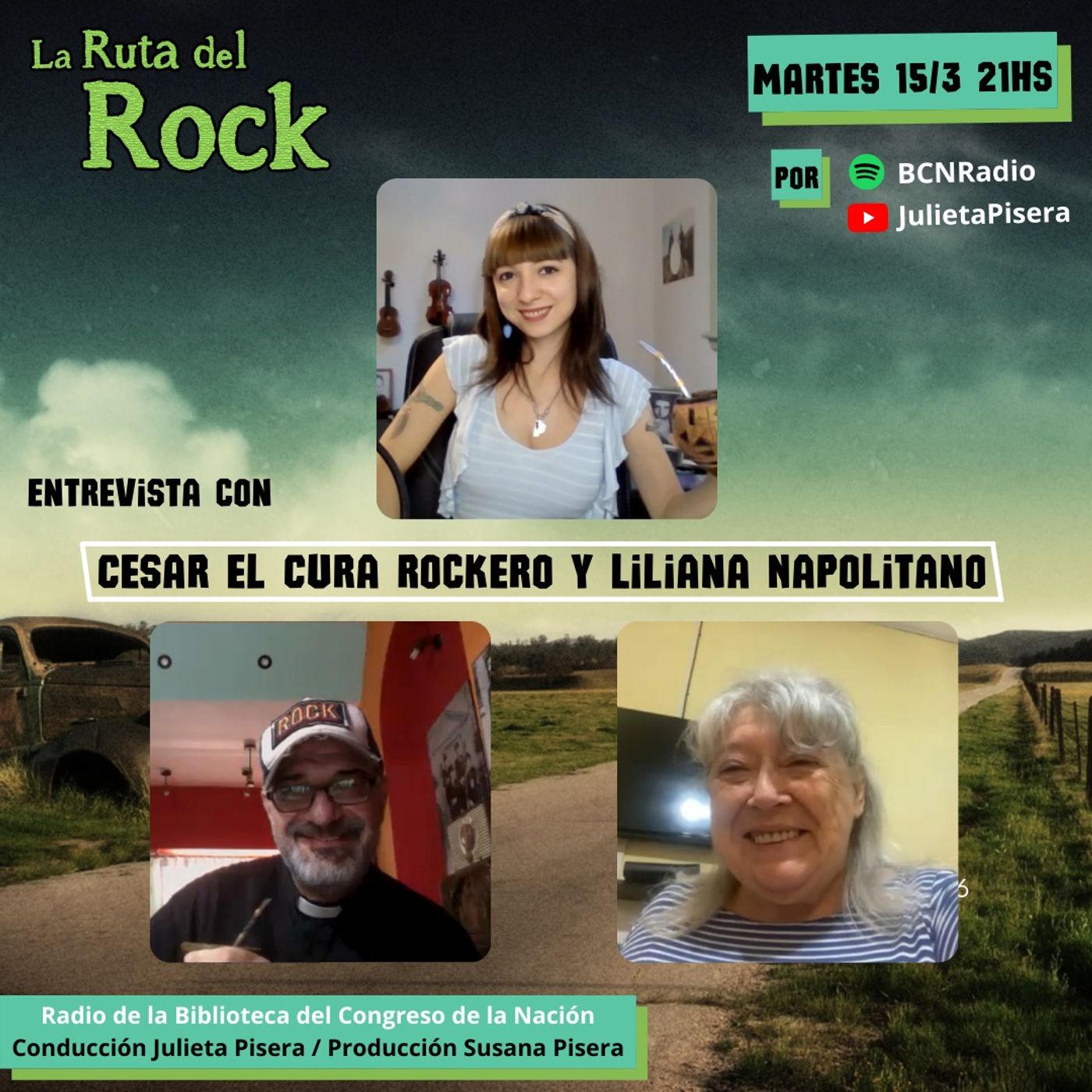 La Ruta del Rock con Cesar el cura rockero y Liliana Napolitano episode artwork