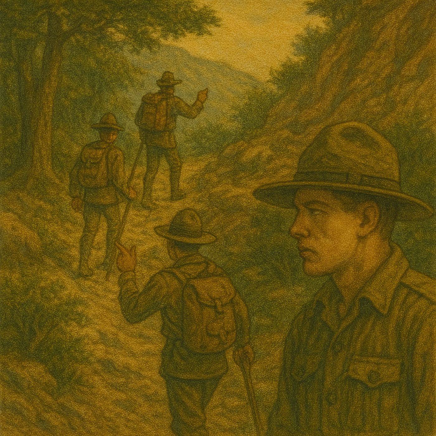 Boy Scouts on Lost Trail