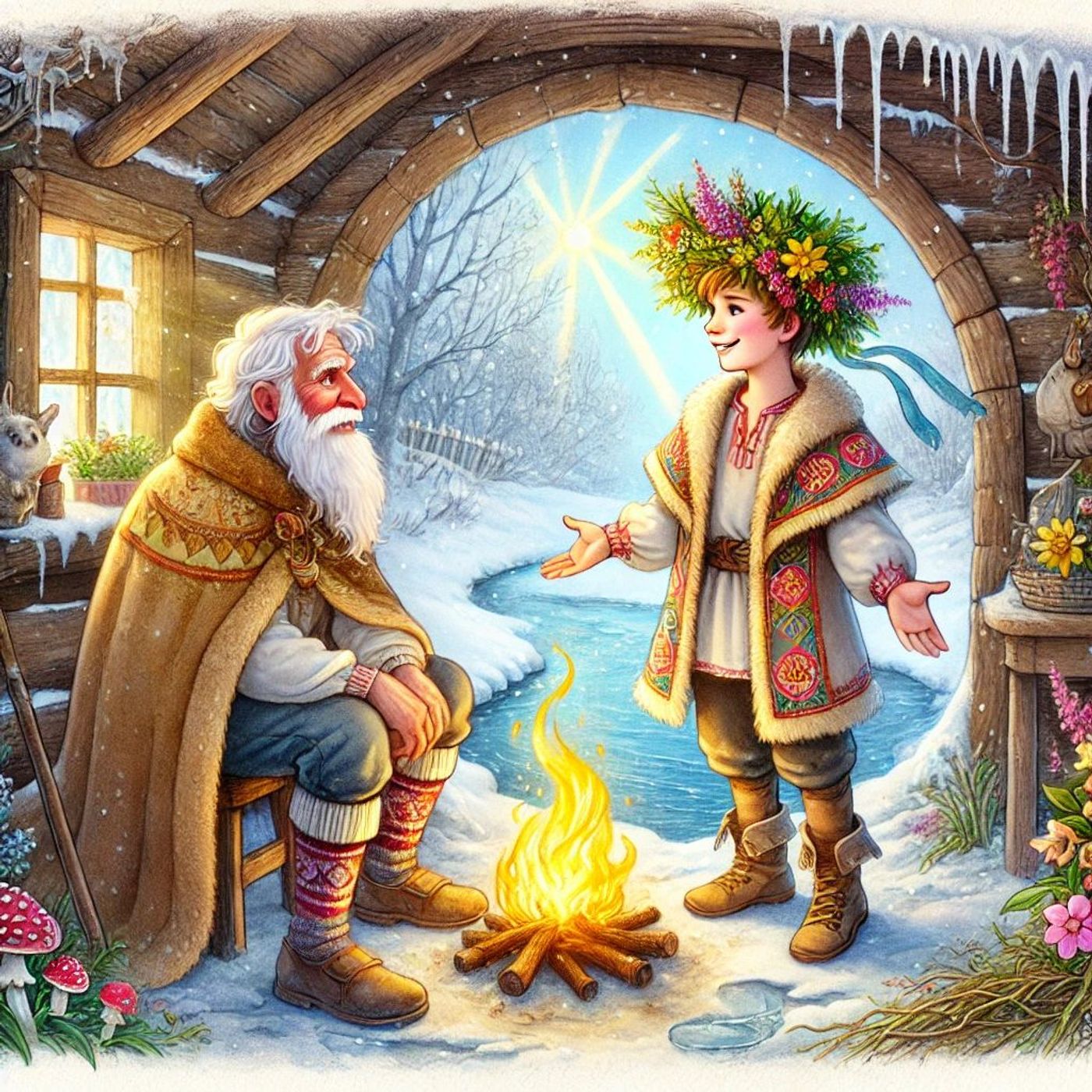 De Wintergeest en zijn bezoeker | Winterse Verhalen episode artwork
