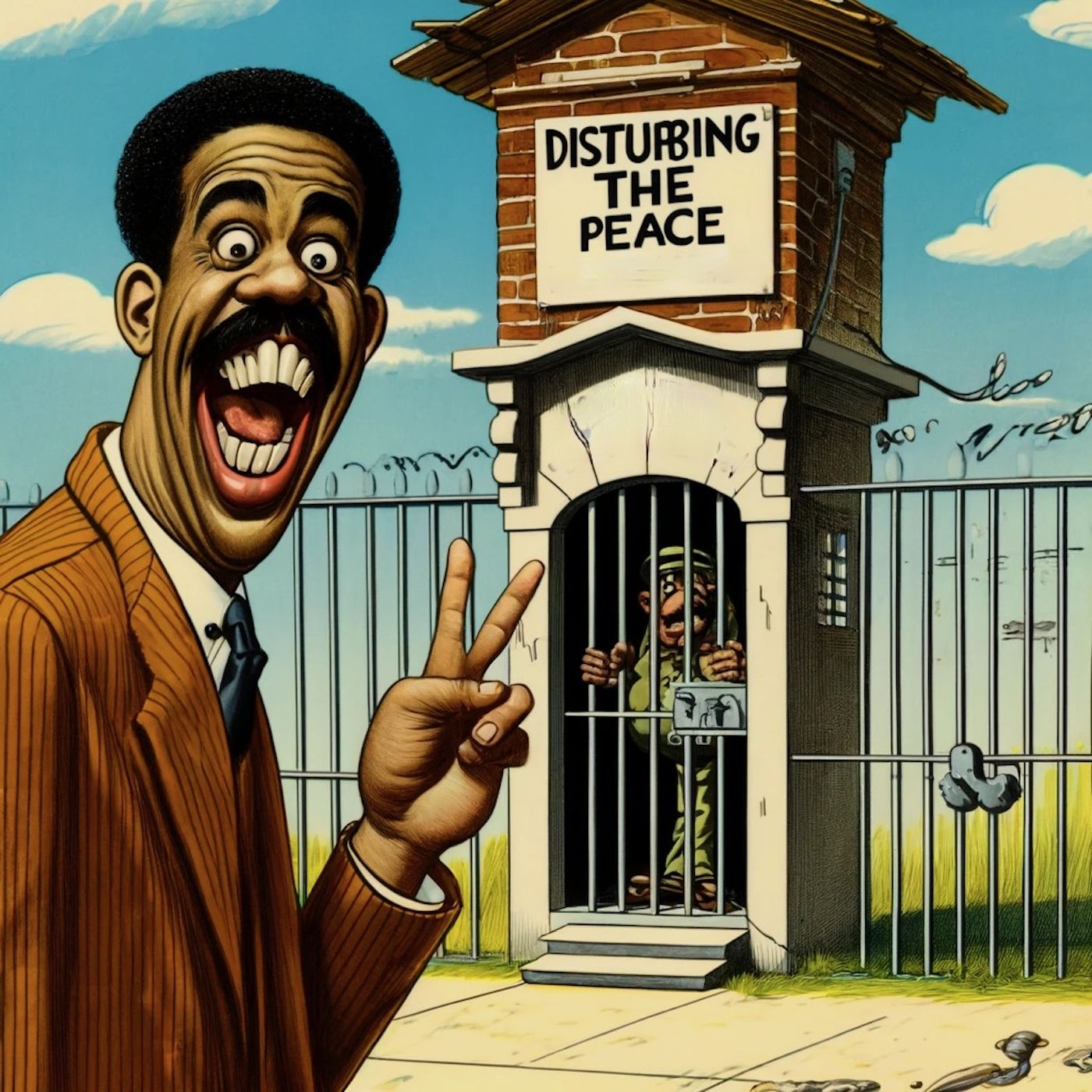 I went to jail for 11 days for disturbing the peace; I was trying to disturb the peace, but I never got to disturb it. episode artwork