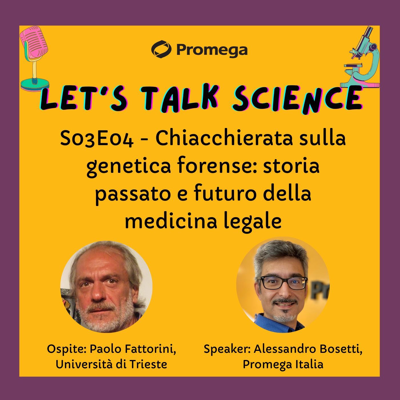 S03E04- Chiacchierata sulla genetica forense: storia passato e futuro della medicina legale S03E04- Chiacchierata sulla genetica forense: storia passato e futuro della medicina legale