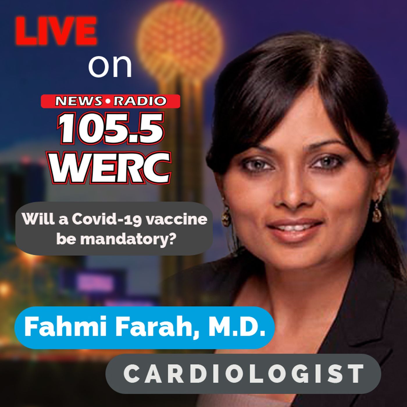 Will a COVID-19 vaccine be mandatory? || 105.5 WERC Birmingham, AL || 8/3/21 episode artwork