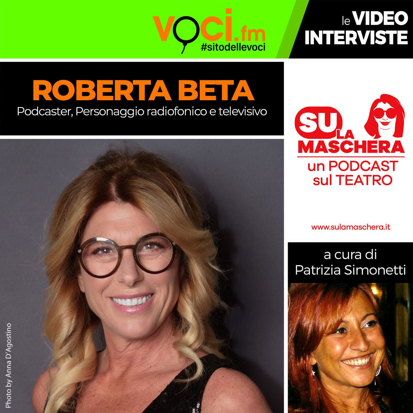 "SU LA MASCHERA": ROBERTA BETA su VOCI.fm - clicca play e ascolta il podcast episode artwork