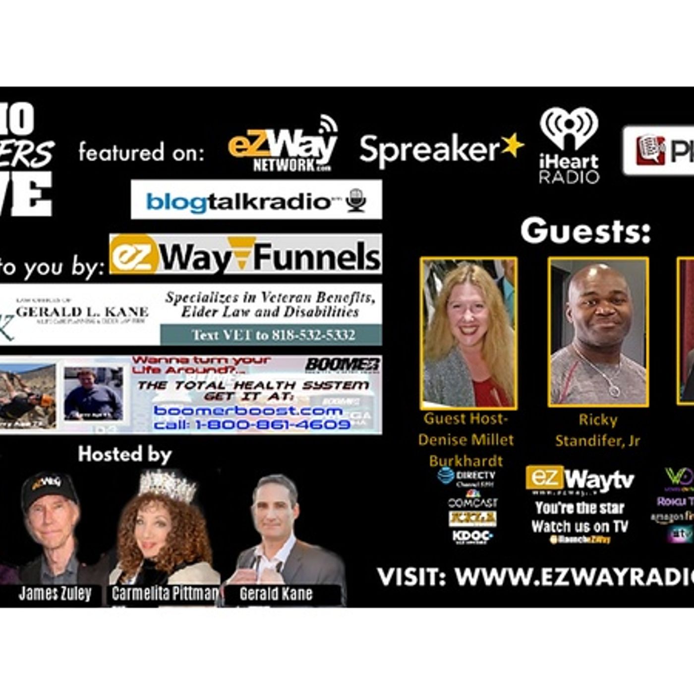 RADIO BOOMERS LIVE-  S:8 EP: 63 FEAT: Kim Matlock, Ricky Standifer, Larry Covin episode artwork