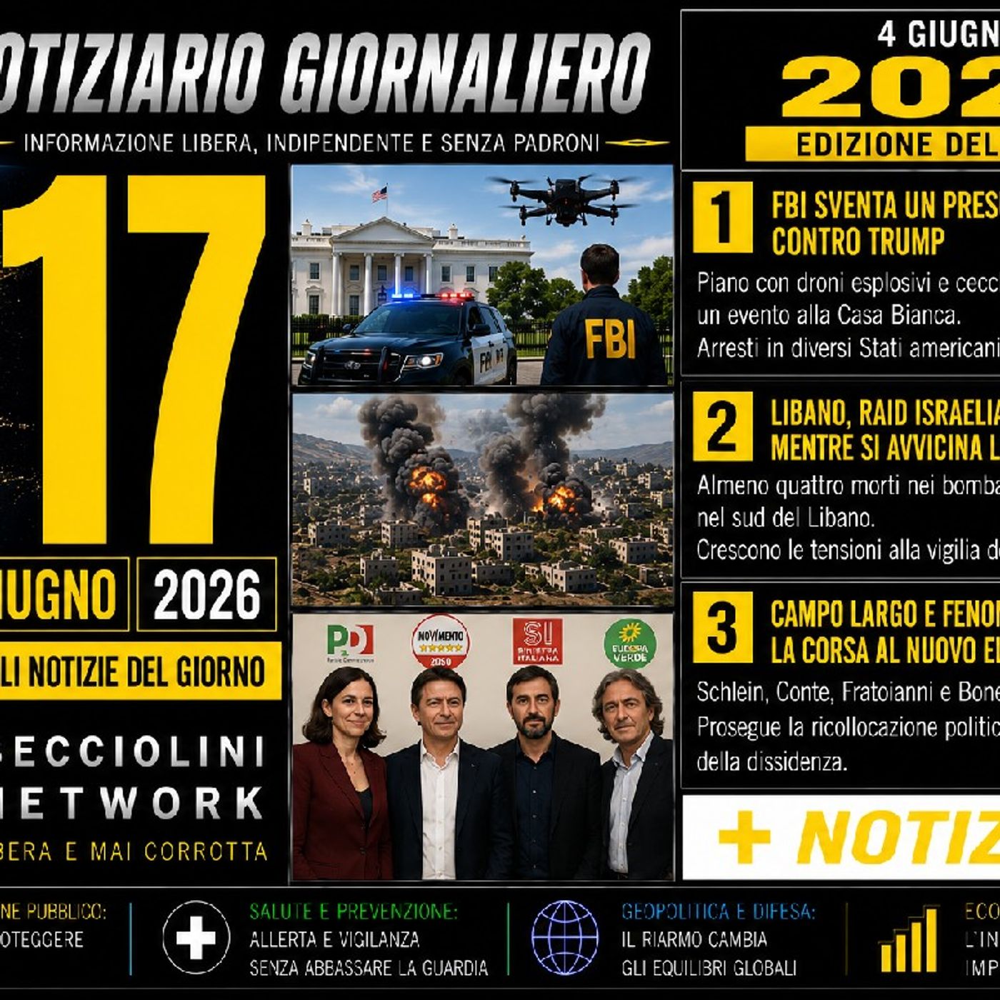 CAPIRE PRIMA DI CREDERE | Notiziario del mattino - del 17 Giugno 2026 episode artwork