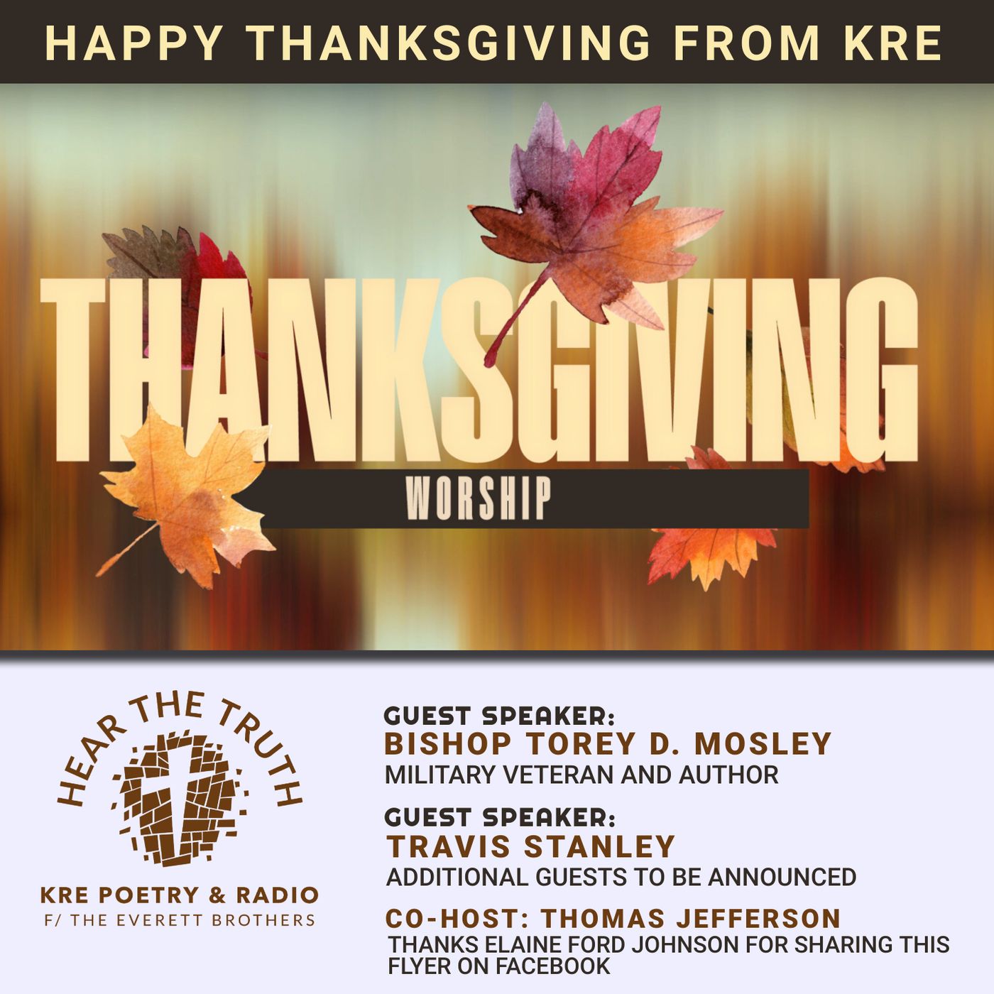 KRE POETRY AND RADIO - EP 56 (HAPPY THANKSGIVING) episode artwork