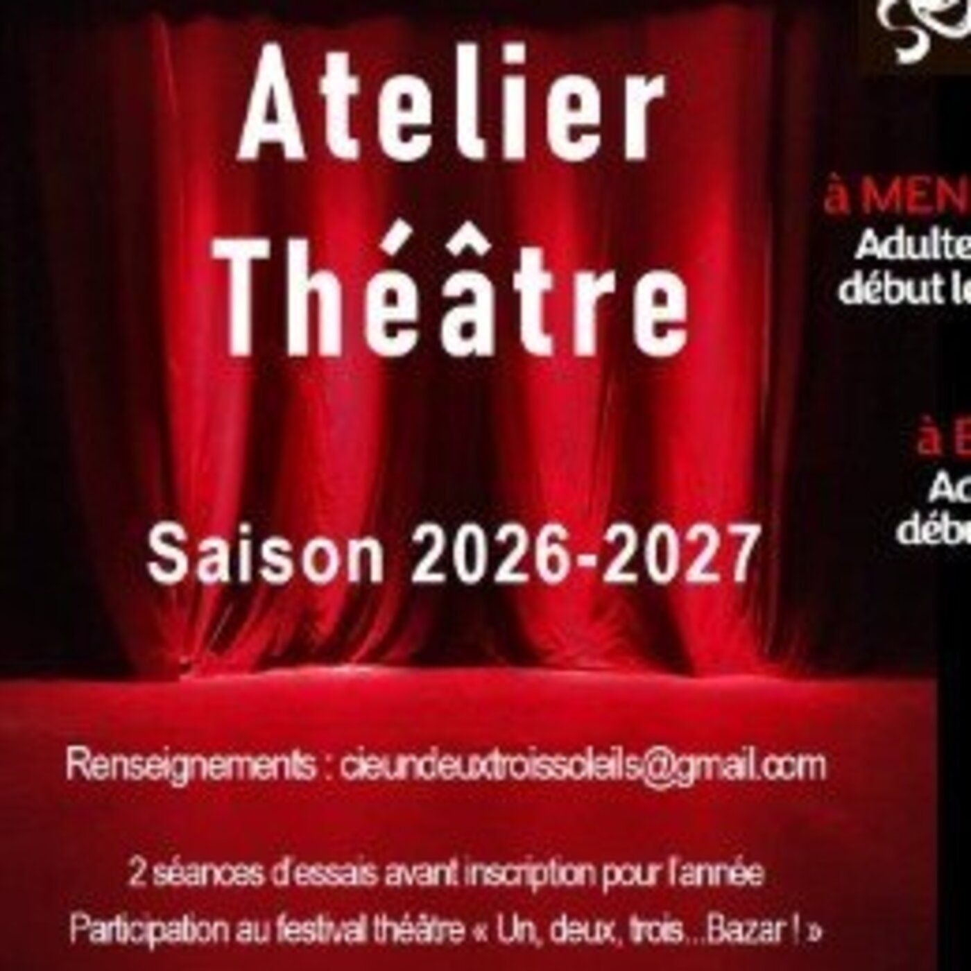 Forum association Mende :  "1,2,3, Soleil" Théatre et Clown.