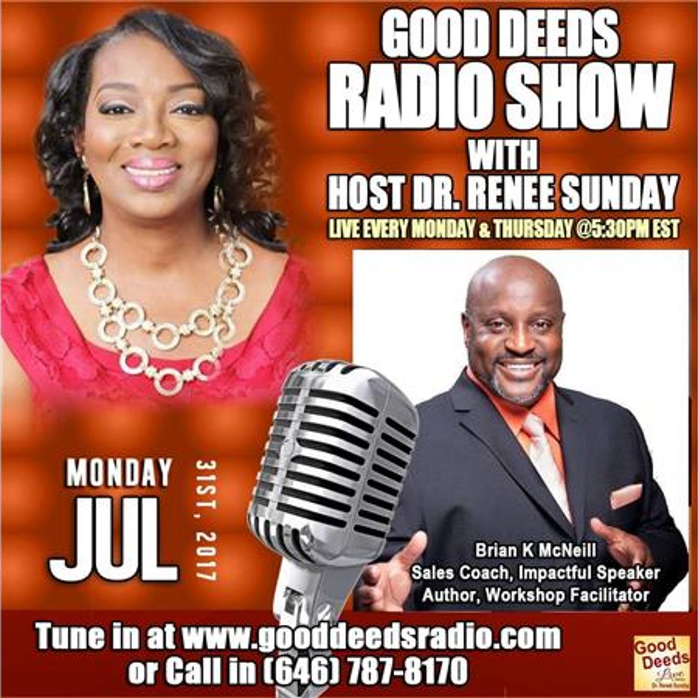 Brian K McNeill - Sales Coach. Impactful Speaker. Author on Good Deeds Radio episode artwork