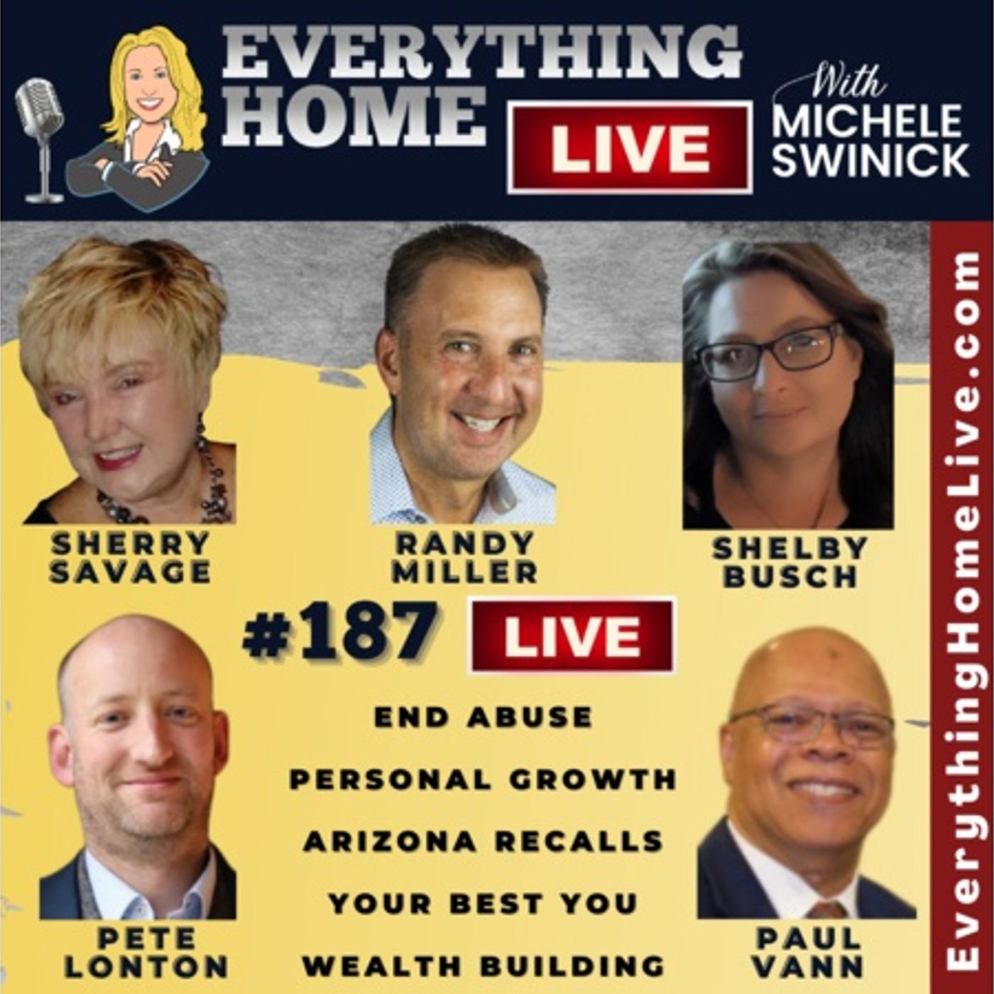187 LIVE: End Abuse, Personal Growth, AZ Recalls, Your Best You, Wealth Building episode artwork