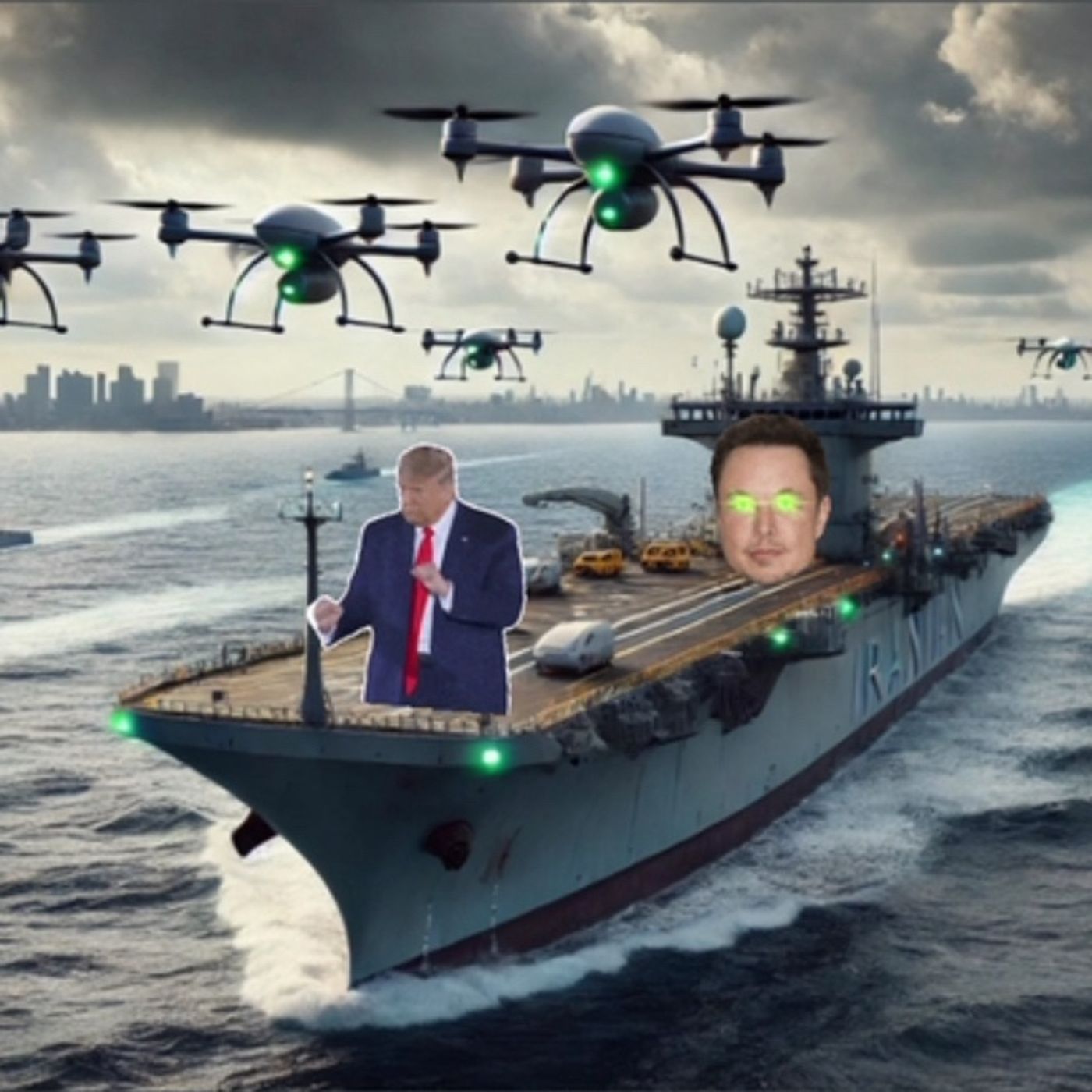 IRAN THREATENS US ( DRONE NUCLEAR WARSHIP)