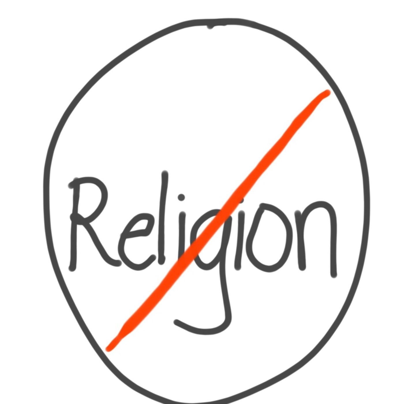 Grabbing thoughts: Intro to 'the end of Religion' episode artwork