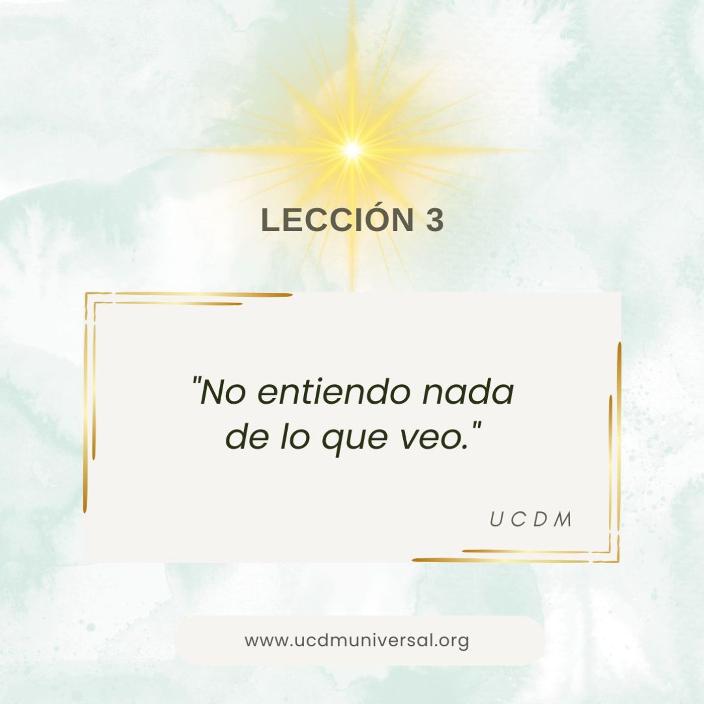 UCDM Universal LECCIÓN DEL DÍA