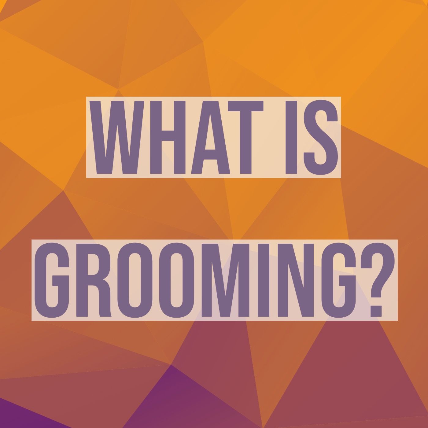What is Grooming?