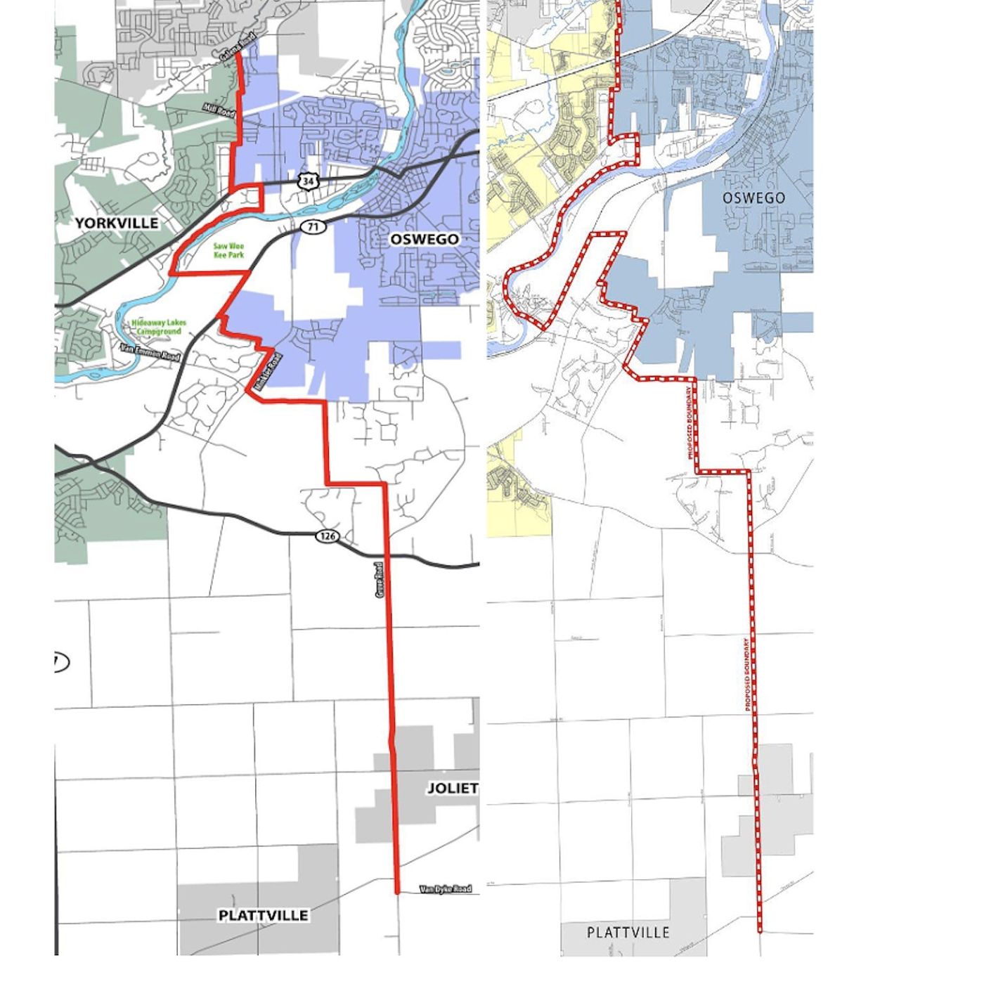 New boundary agreement between Yorkville and Oswego lays out common rules for future annexations
