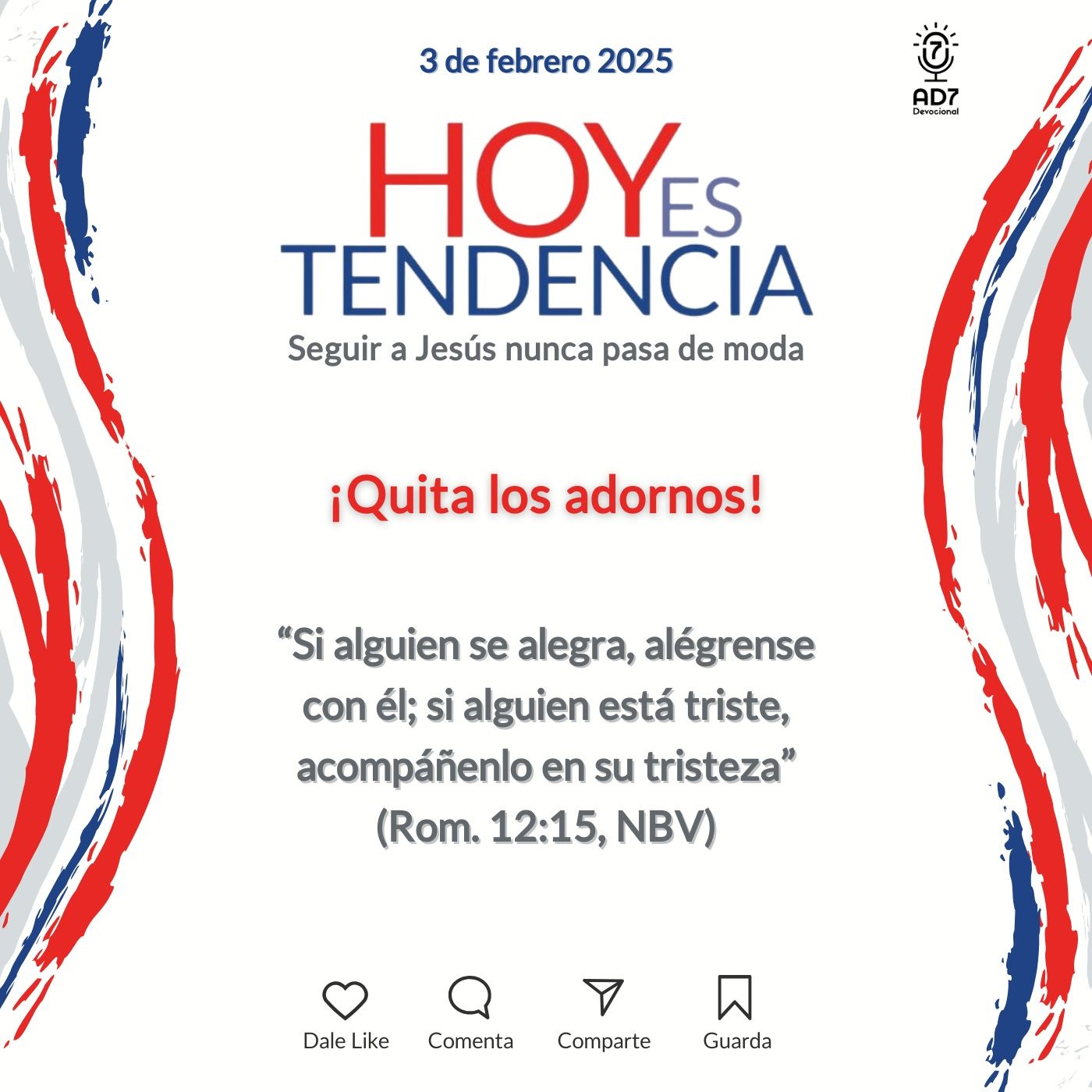 ¡Quita los adornos! ~ Devocional de Jóvenes ~ 3 de febrero 2025