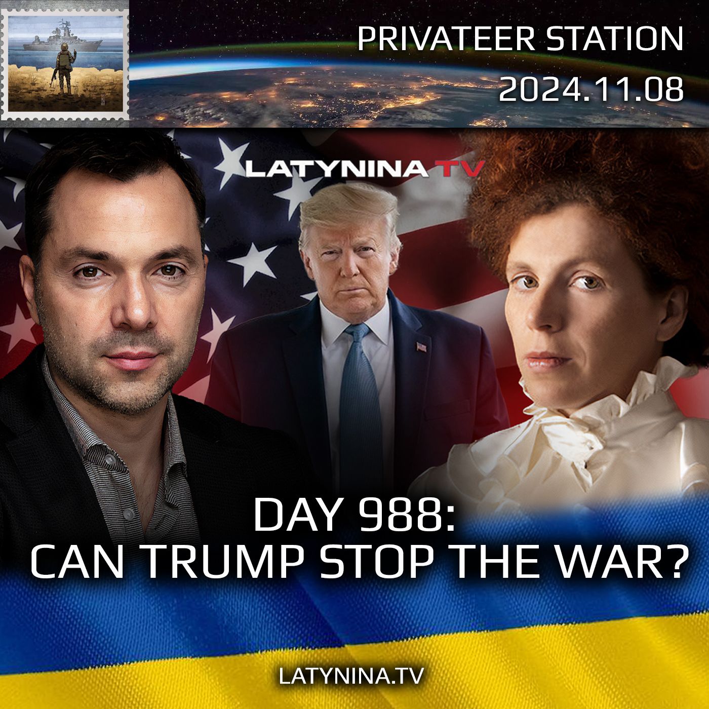 cover of episode LTV Day 988: Can Trump Stop the War?  - Latynina.tv - Alexey Arestovych