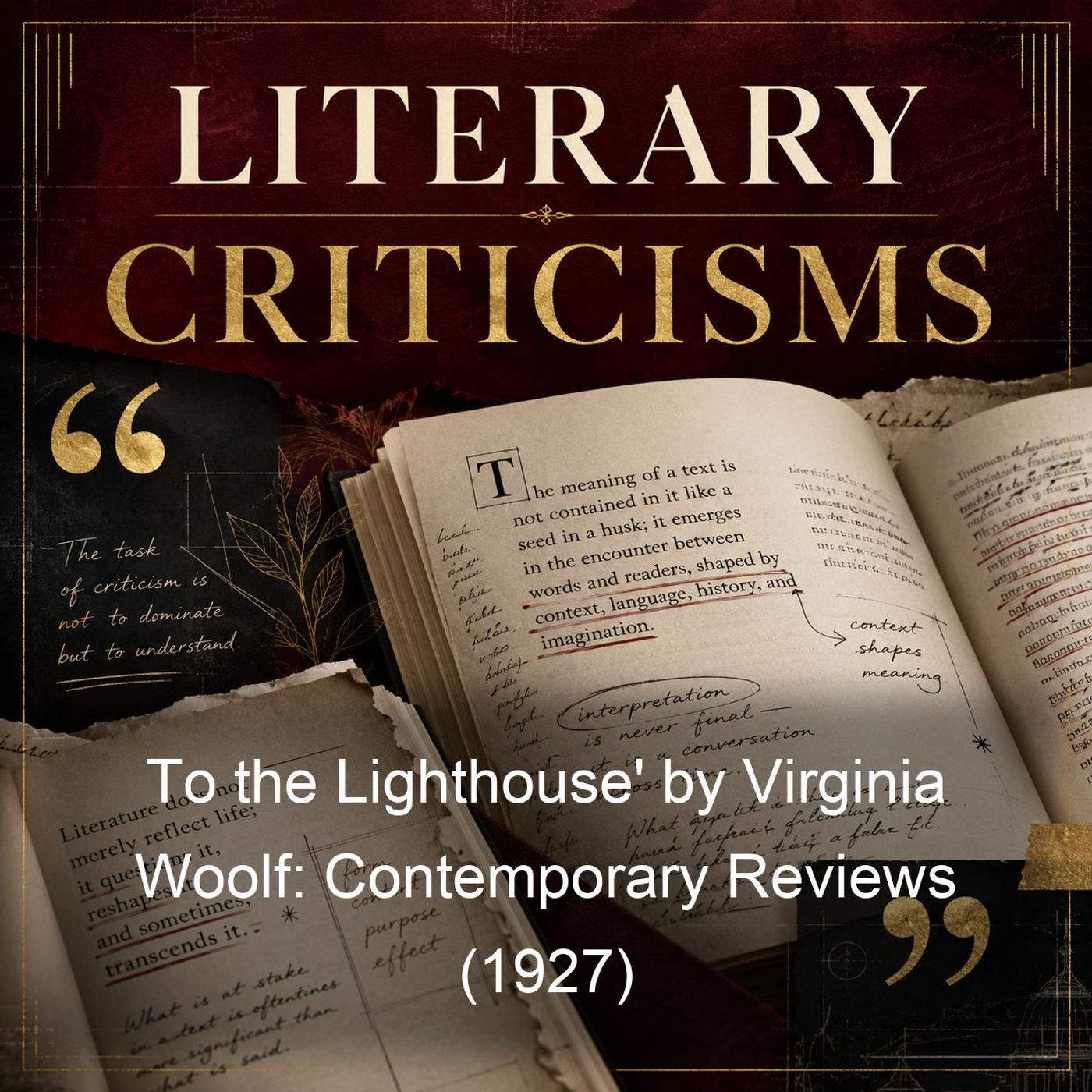 To the Lighthouse' by Virginia Woolf: Contemporary Reviews (1927) podcast artwork