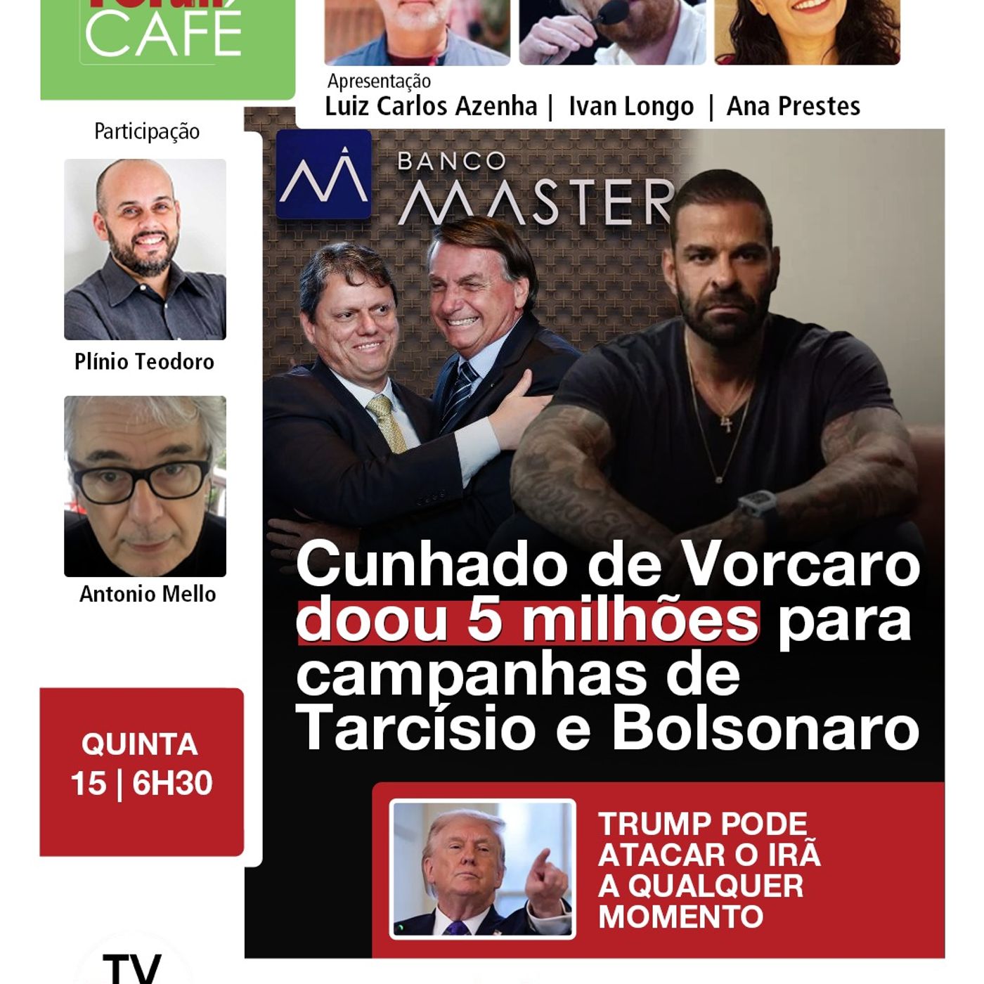 Operação da PF no caso Master prende maior doador das campanhas de Bolsonaro e Tarcísio | 15.01.26