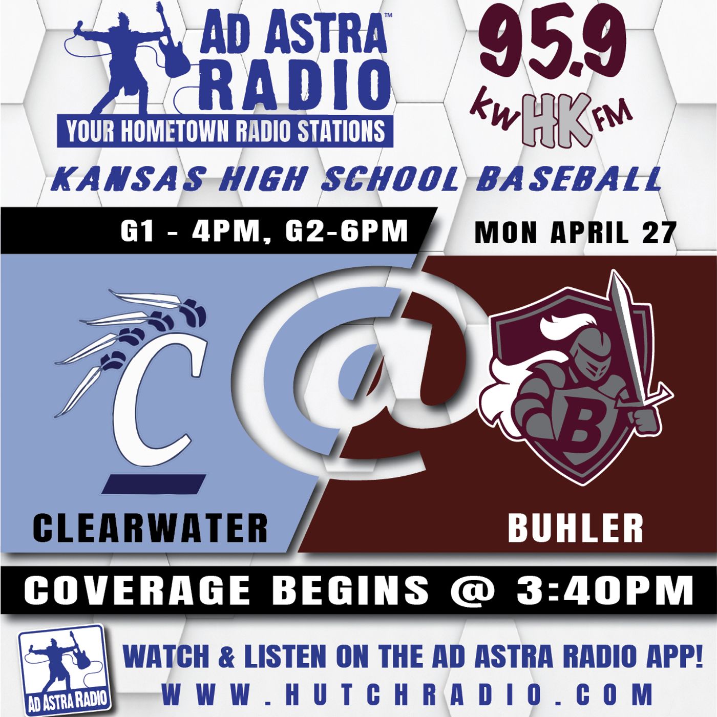 Clearwater Indians at Buhler Crusaders High School Baseball (Game 1-April 27, 2026) episode artwork