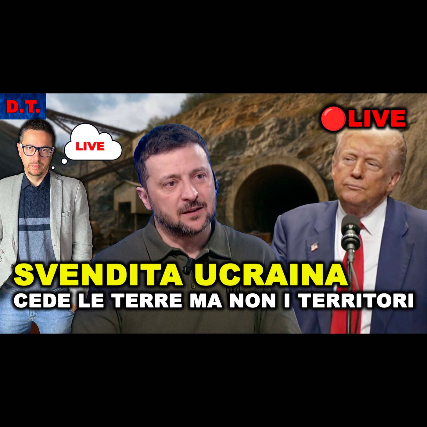 ZELENSKY SVENDE L’UCRAINA a Trump ma non riconosce i TERRITORI PERSI | Live Ep.9🔴