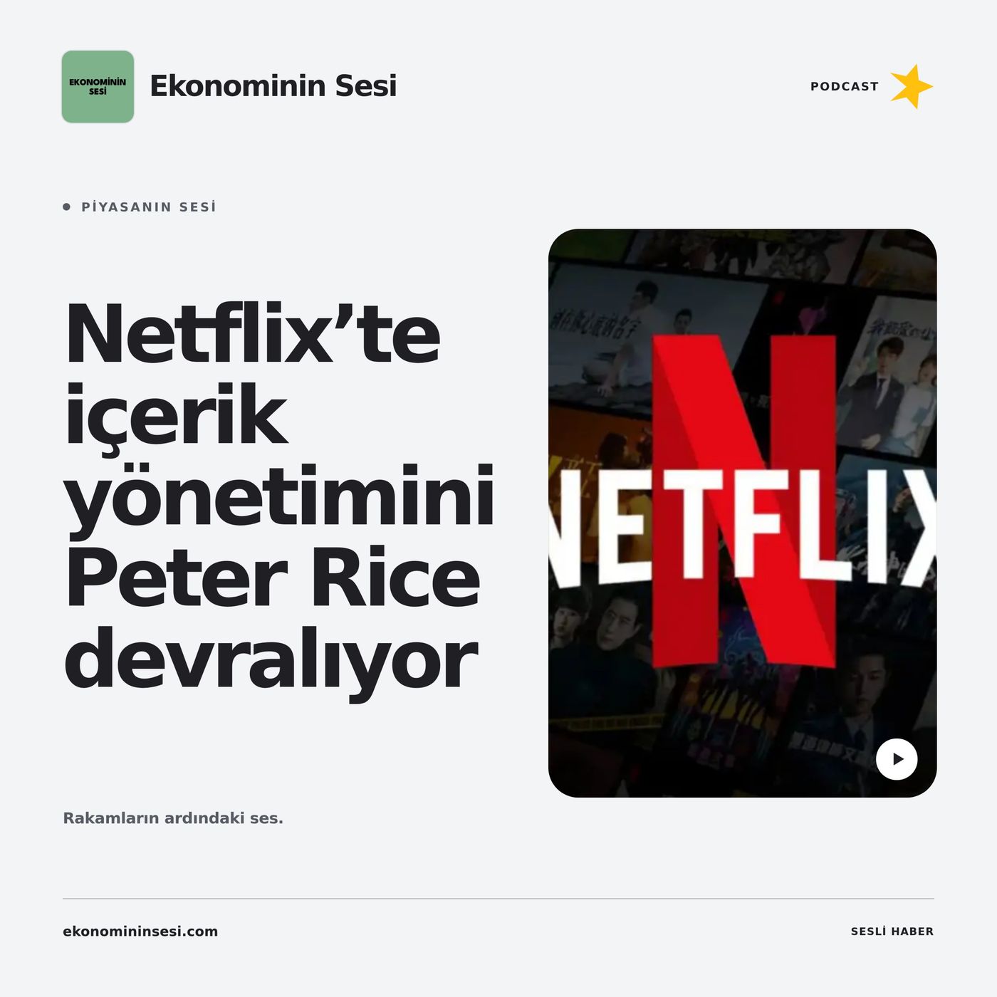 Netflix’te içerik yönetimini Peter Rice devralıyor
