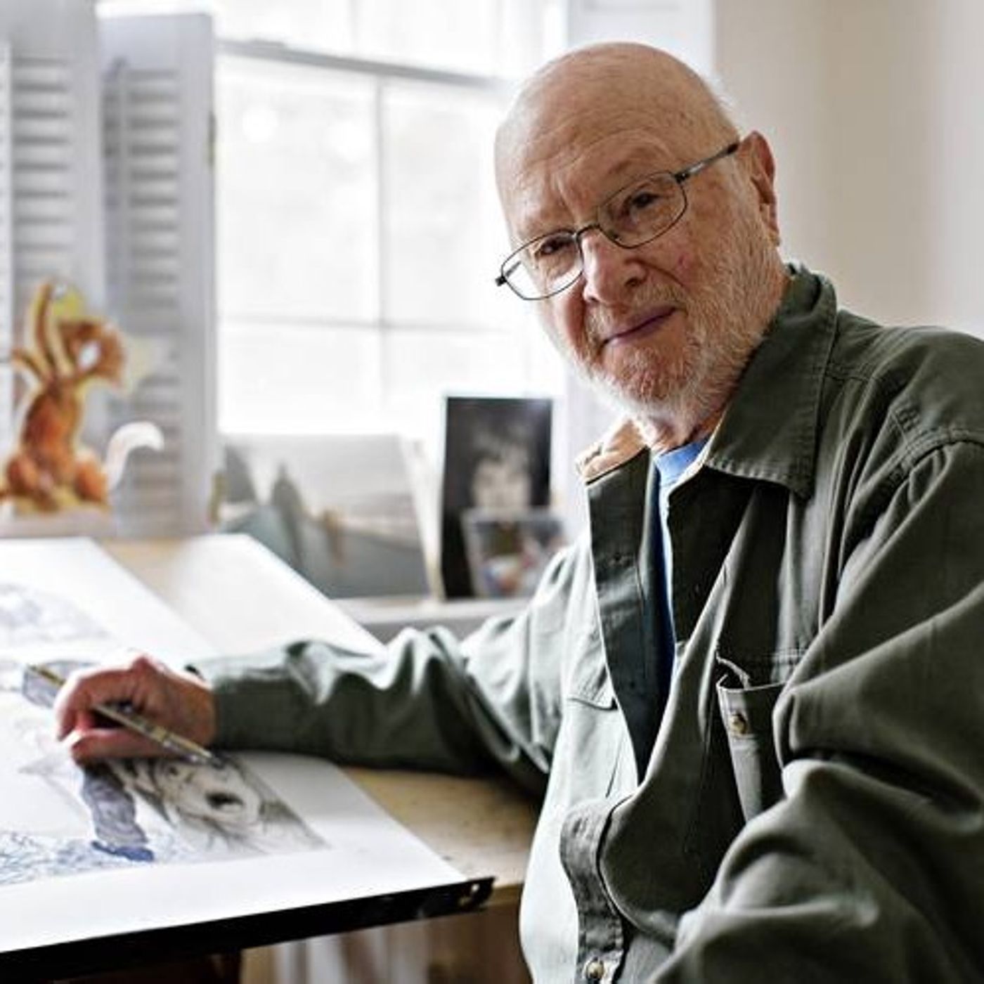Jules Feiffer The Man In The Ceiling episode artwork