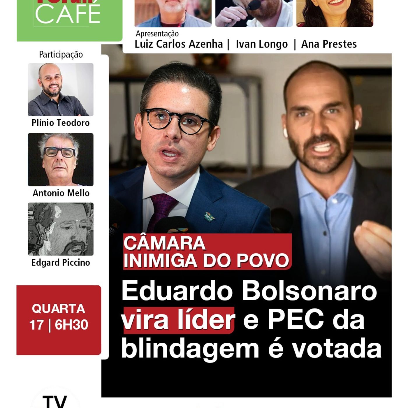 Câmara vive noite de pauta golpista e blindagem do traidor Eduardo Bolsonaro | 17.09.25