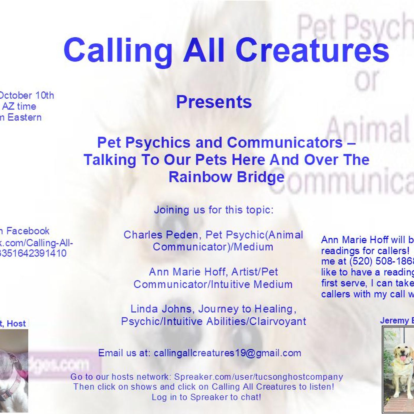 Calling All Creatures