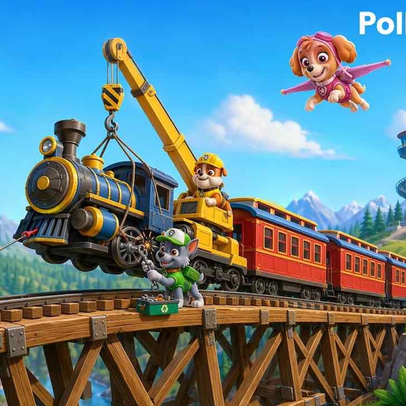 Patrulla Canina y el Gran Rescate del Tren | Cuento Infantil