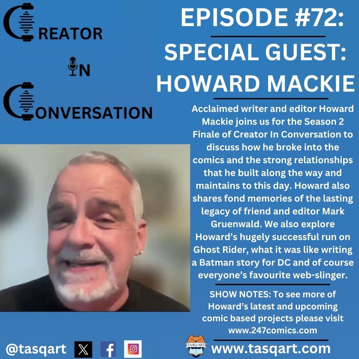 Howard Mackie: Creator In Conversation: Ep. 72 episode artwork