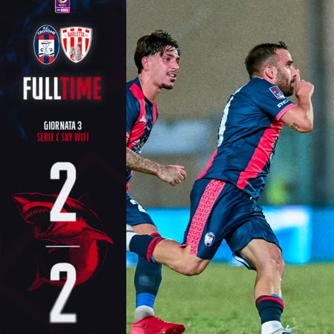 M91CROTONE: Il Crotone con A. Milano - Ris. Fin 3° T. C G. C CROTONE 2 BARLETTA 2 episode artwork