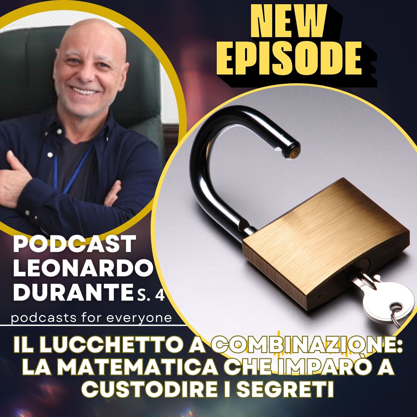 Episodio 383 del 15/07/26. Il lucchetto a combinazione: la matematica che imparò a custodire i segreti episode artwork