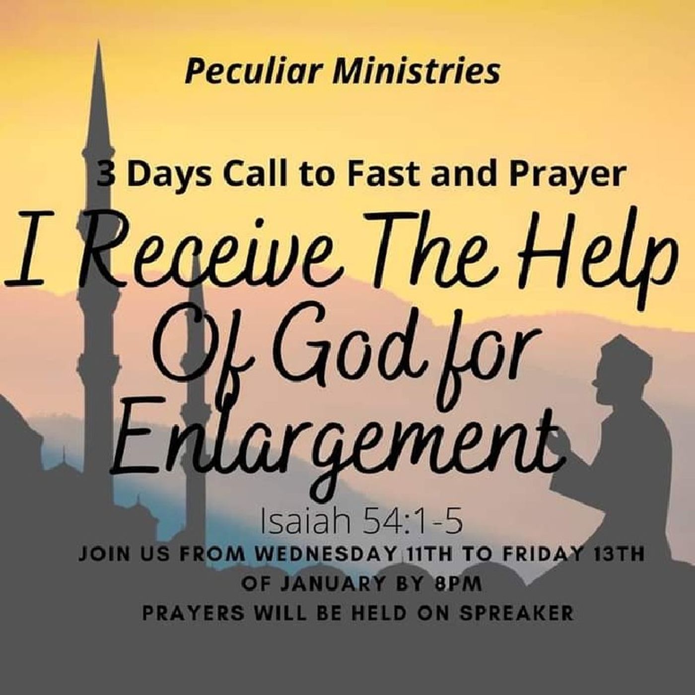 Call to Fast and Pray - Day 2 | Thursday, 12th January,2023