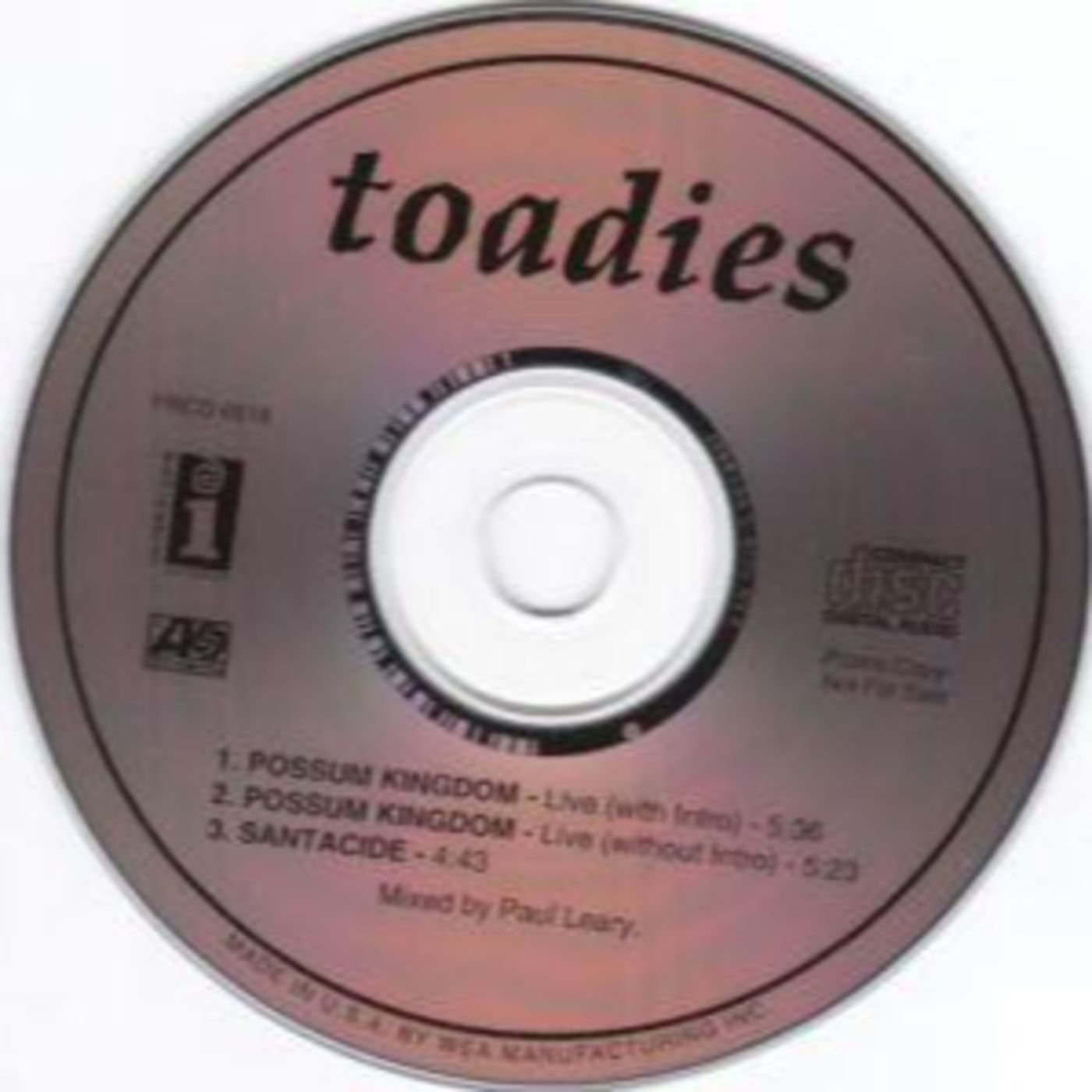 Toadies - Possums Kingdom