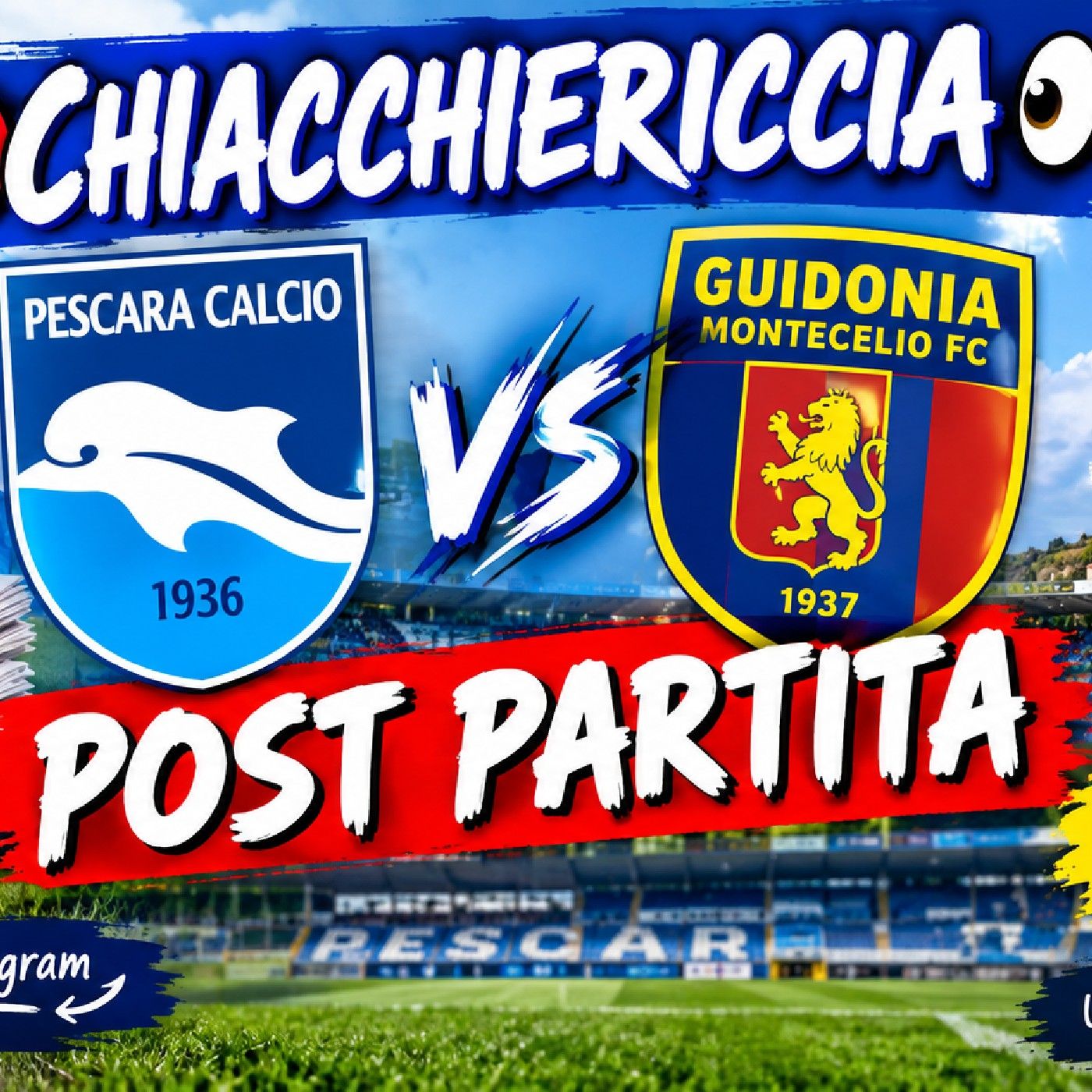 🔴CHIACCHIERICCIA - 1°Parte🔴👀 Post Partita Pescara Calcio - Guidonia episode artwork