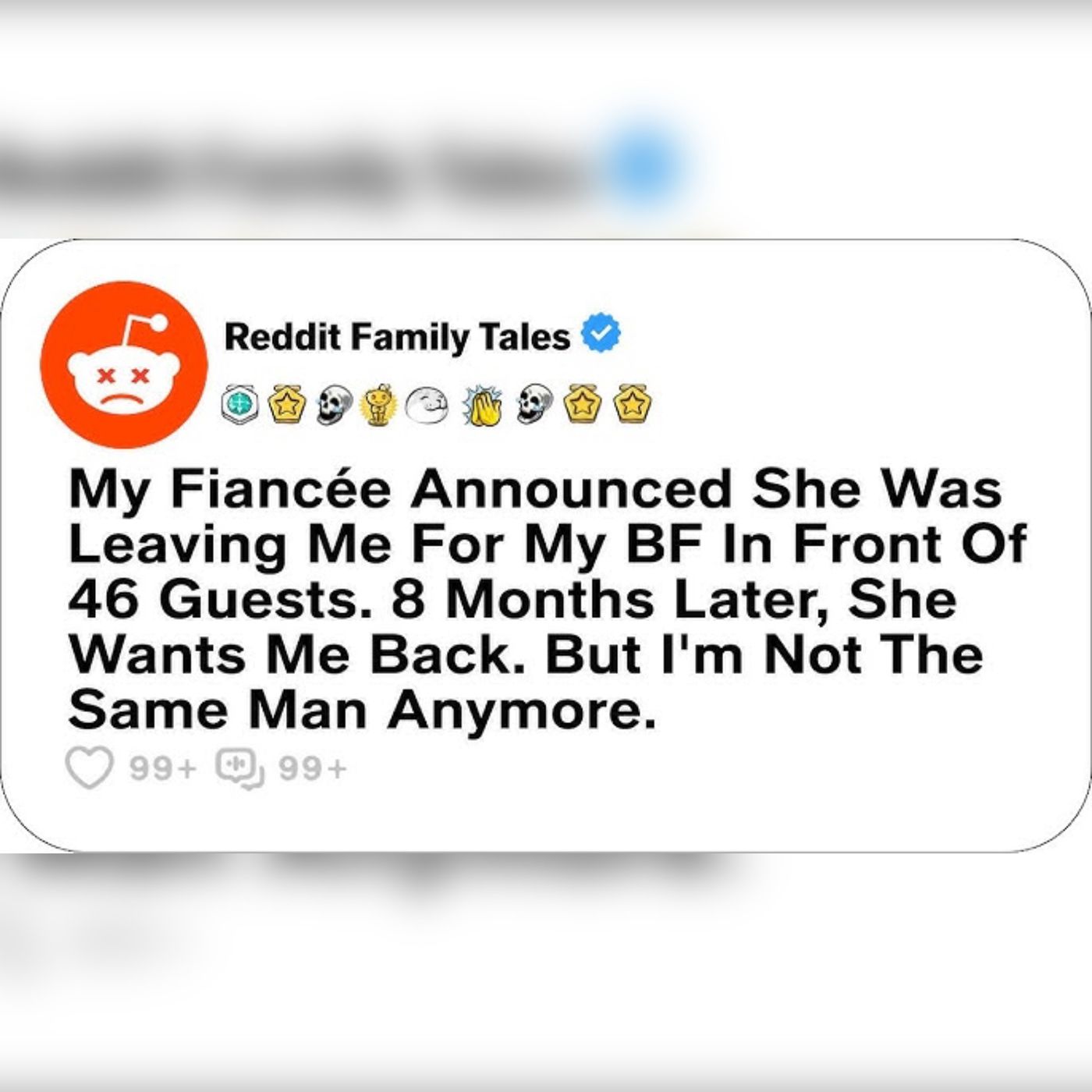 My Fiancée Announced She Was Leaving Me For My BF In Front Of 46 Guests... - Reddit Family Tales episode artwork