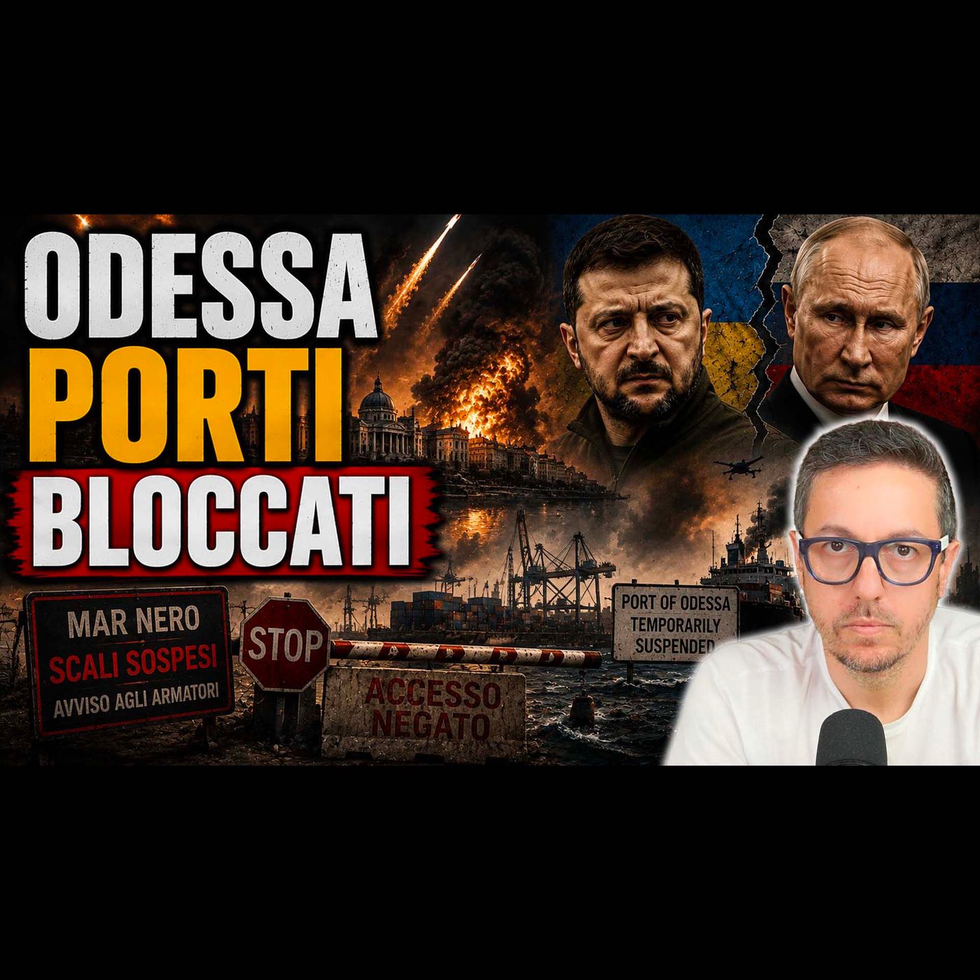 ODESSA SOTTO ATTACCO | BLOCCATI I PORTI UCRAINI episode artwork