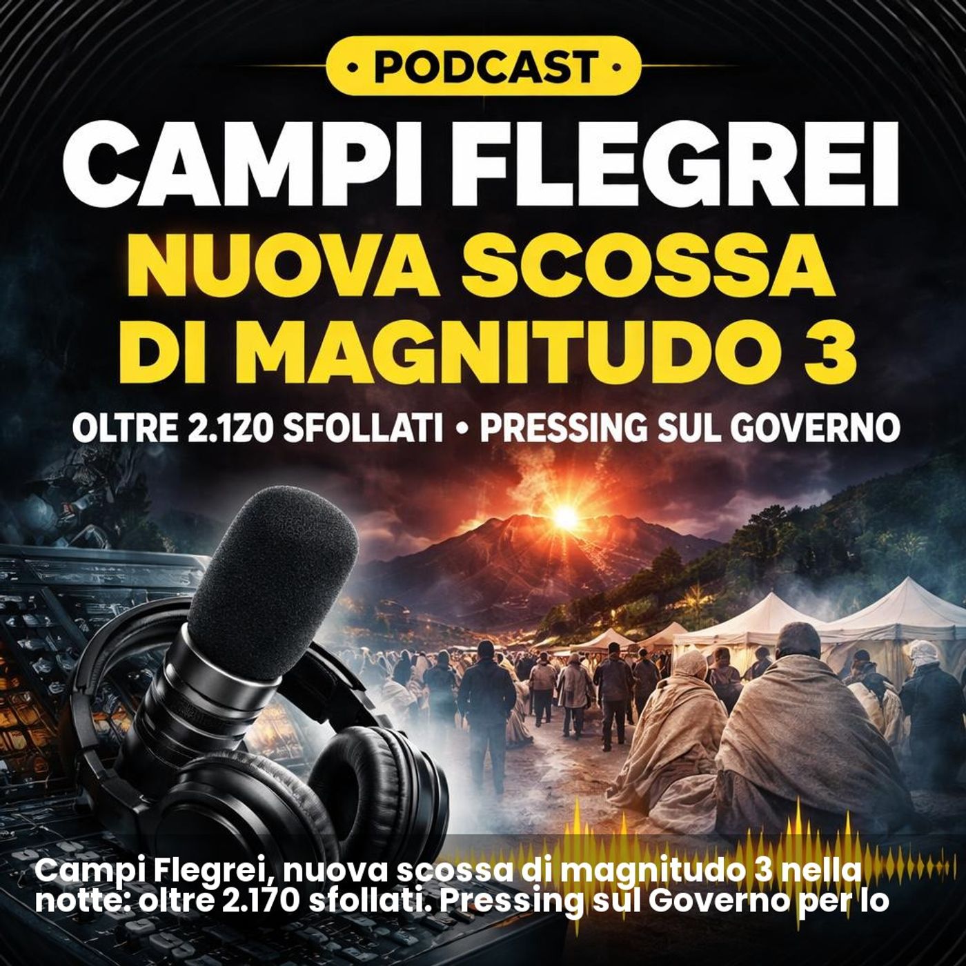 Campi Flegrei, nuova scossa di magnitudo 3 nella notte: oltre 2.170 sfollati. Pressing sul Governo per lo Stato di emergenza episode artwork
