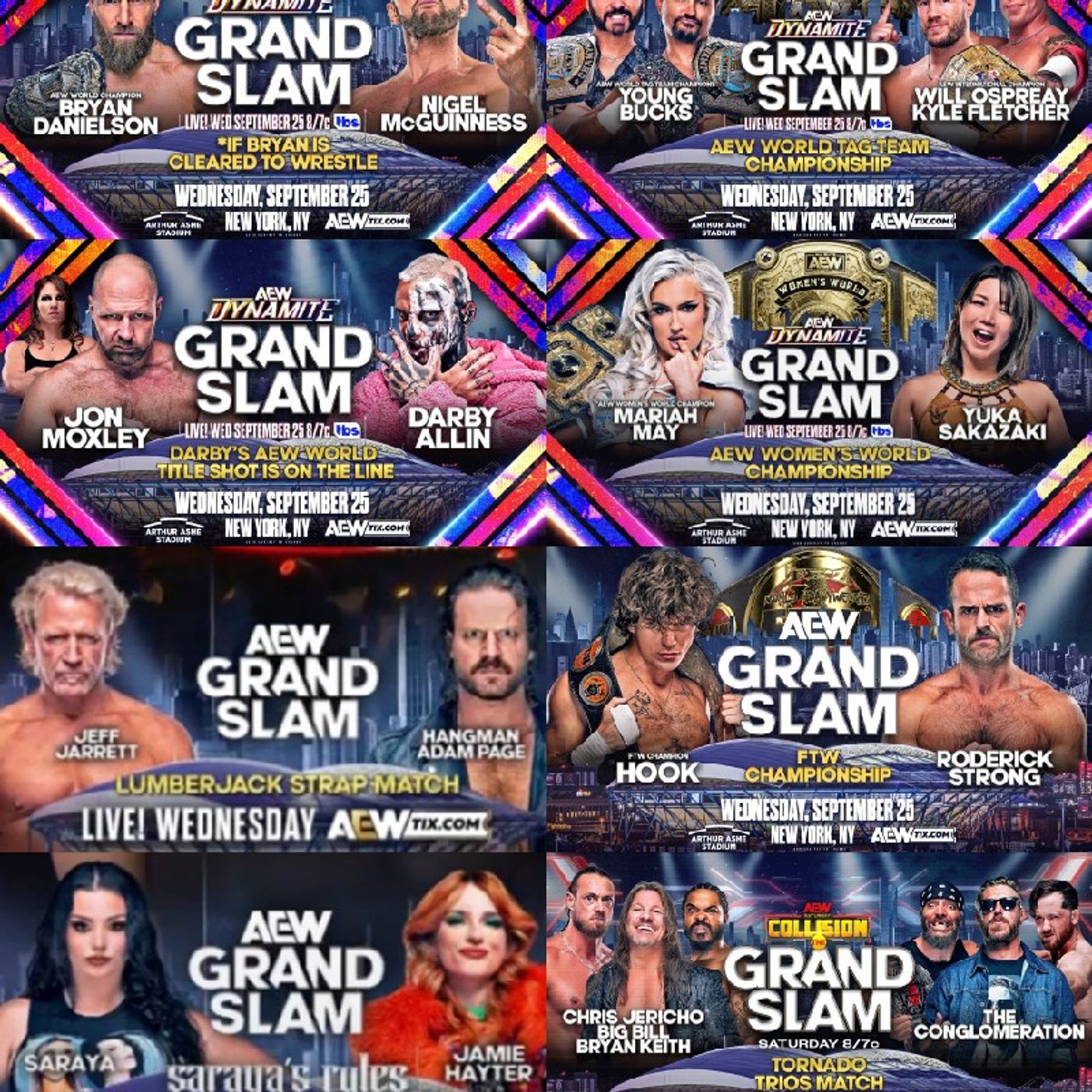 ET reads over headlines from the CBS Sports App and AP Sports Wire from 9/25 plus recaps AEW Dynamite Grand Slam.