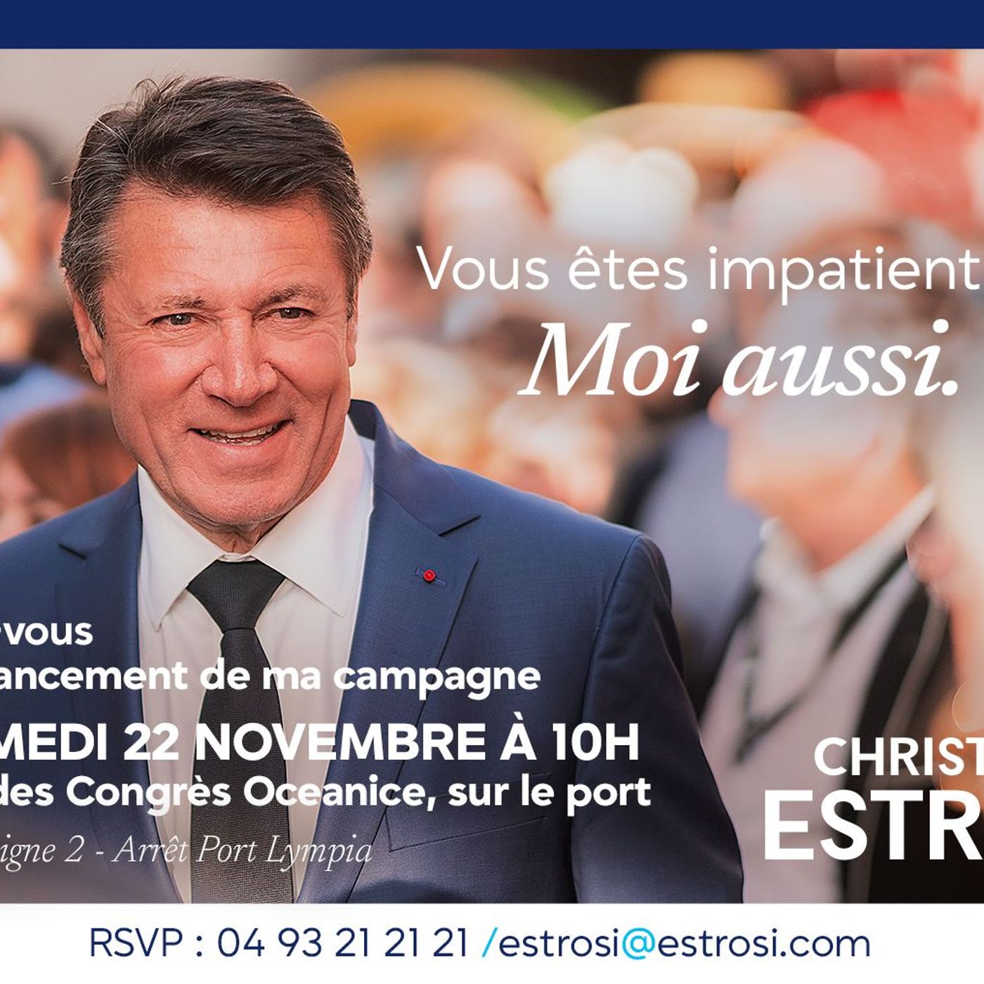 Nizza24 martedì 18 novembre: Estrosi Inizia la Campagna Elettorale - Alberto II Dubbioso sulla Metropolitana Ventimiglia Nizza - Météo