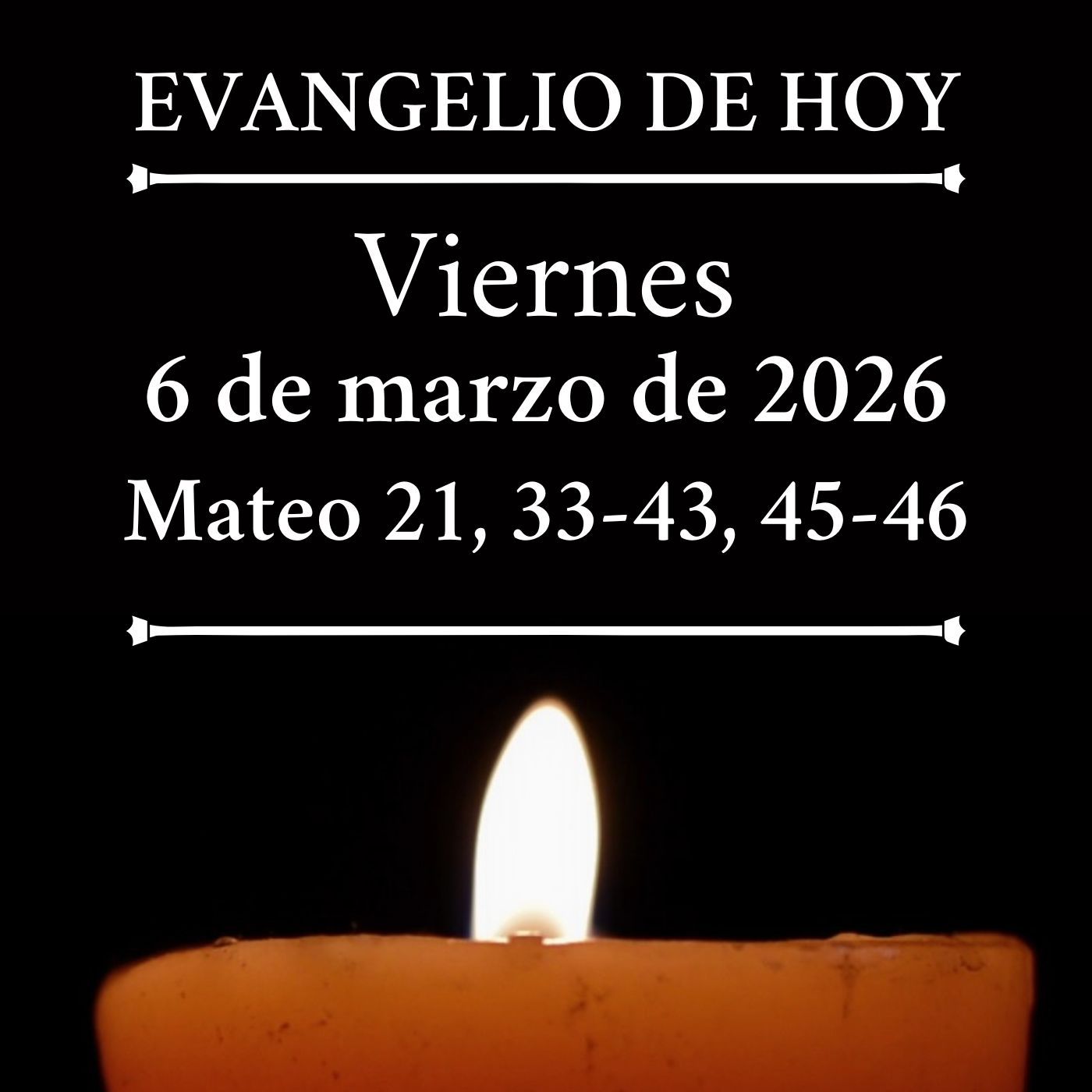 Evangelio del viernes 6 marzo de 2026-La piedra que desecharon los arquitectos es la piedra angular episode artwork