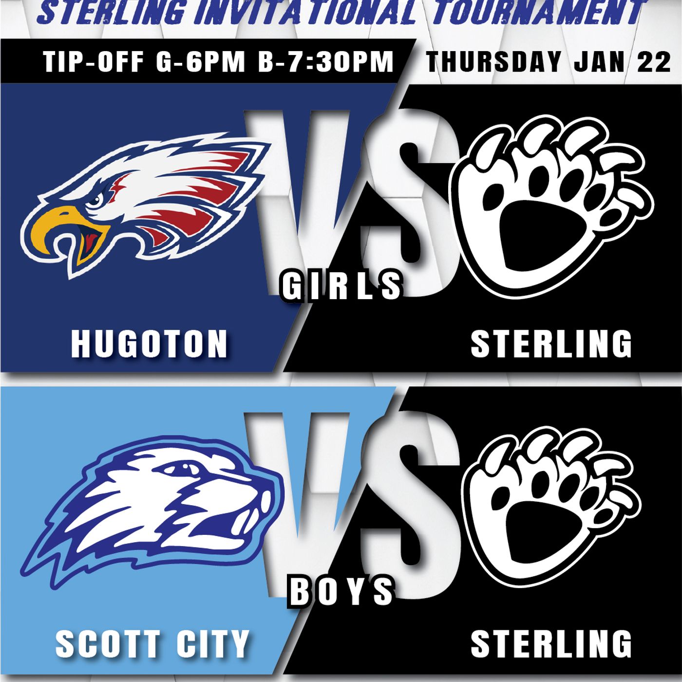 Sterling Lady Blackbears vs Hugoton Lady Eagles High School Basketball (Sterling Invitational-January 22, 2026) episode artwork