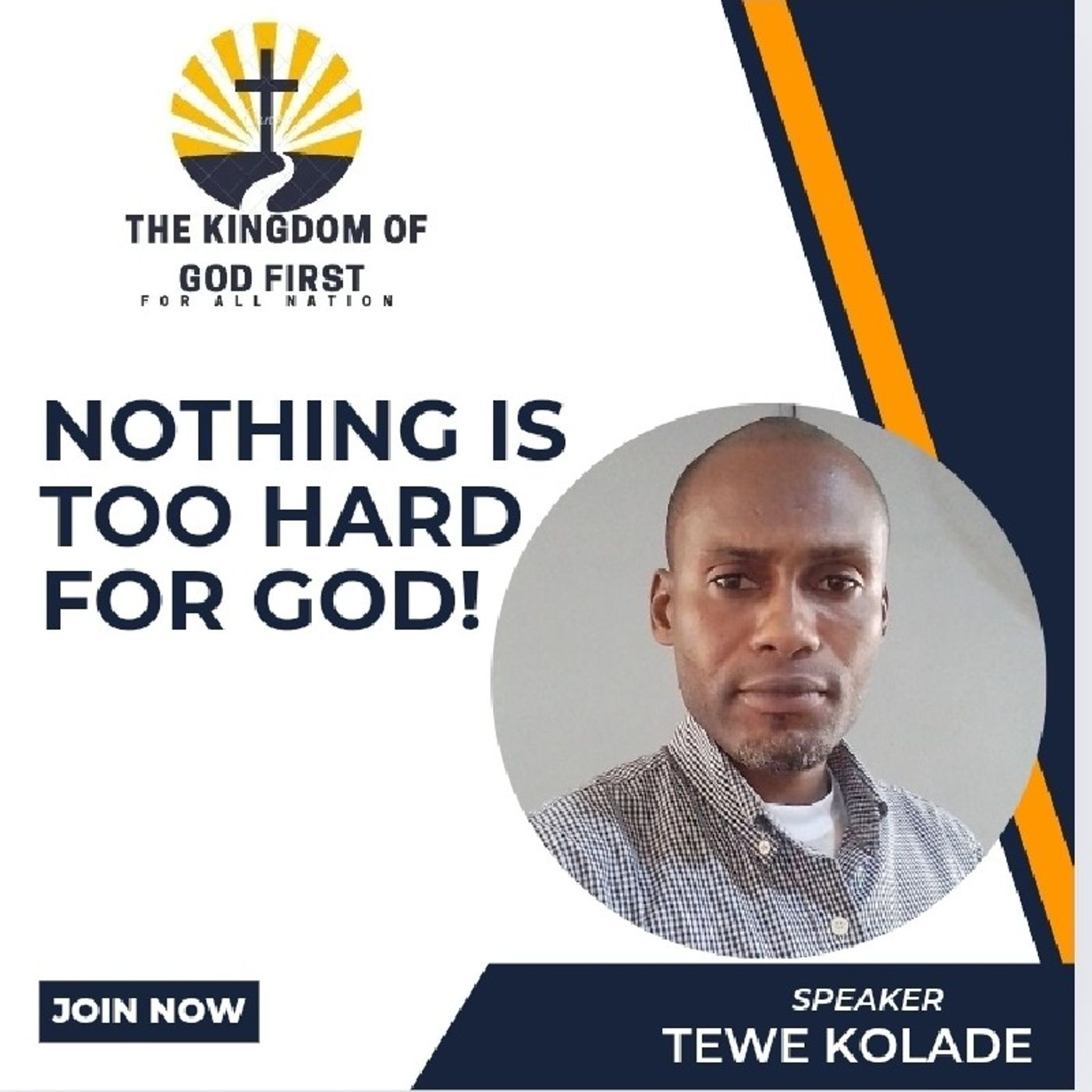 NOTHING IS TOO HARD FOR GOD!